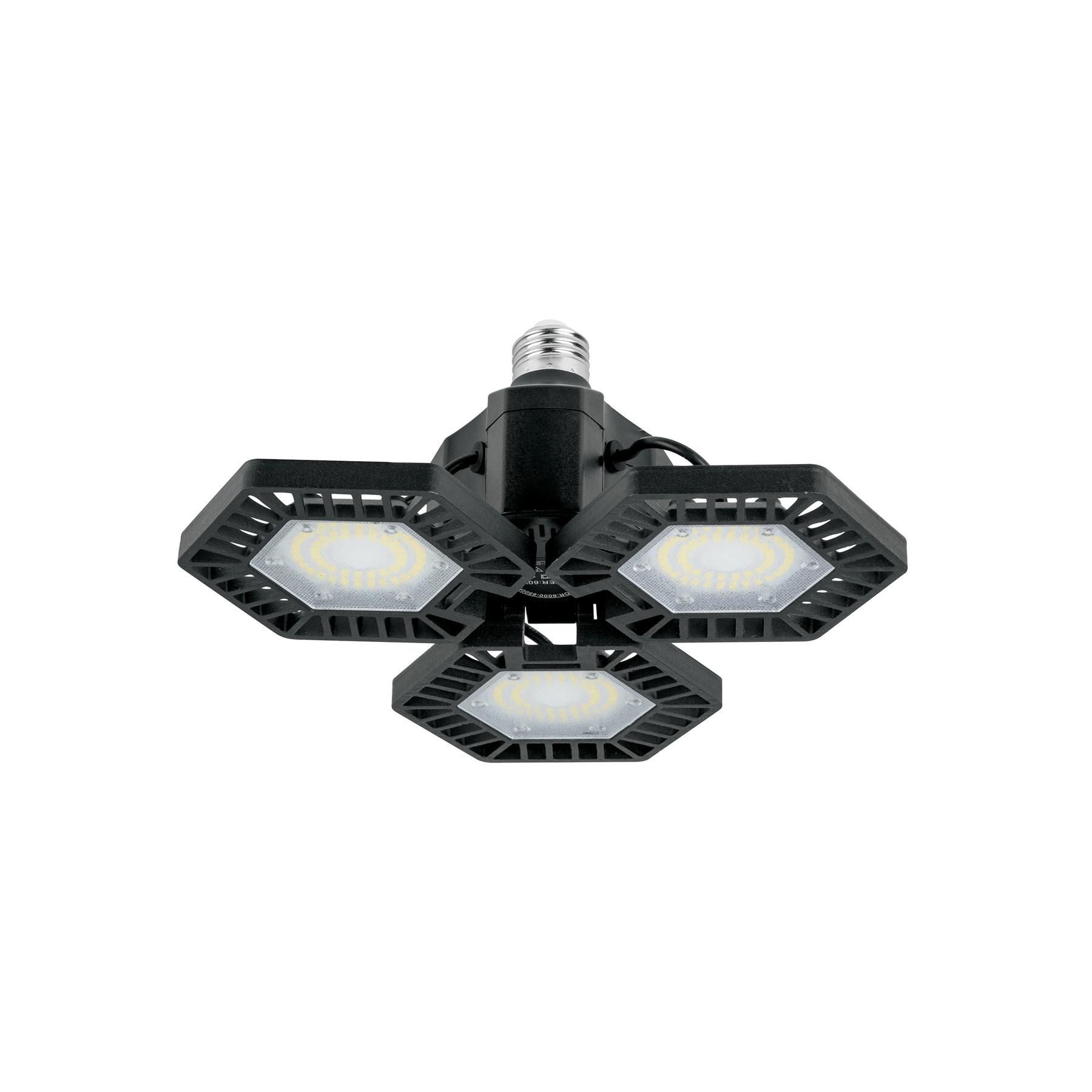 LUMINARIO DE LED 65 W, ALUMINIO CON 3 PANELES ABATIBLES