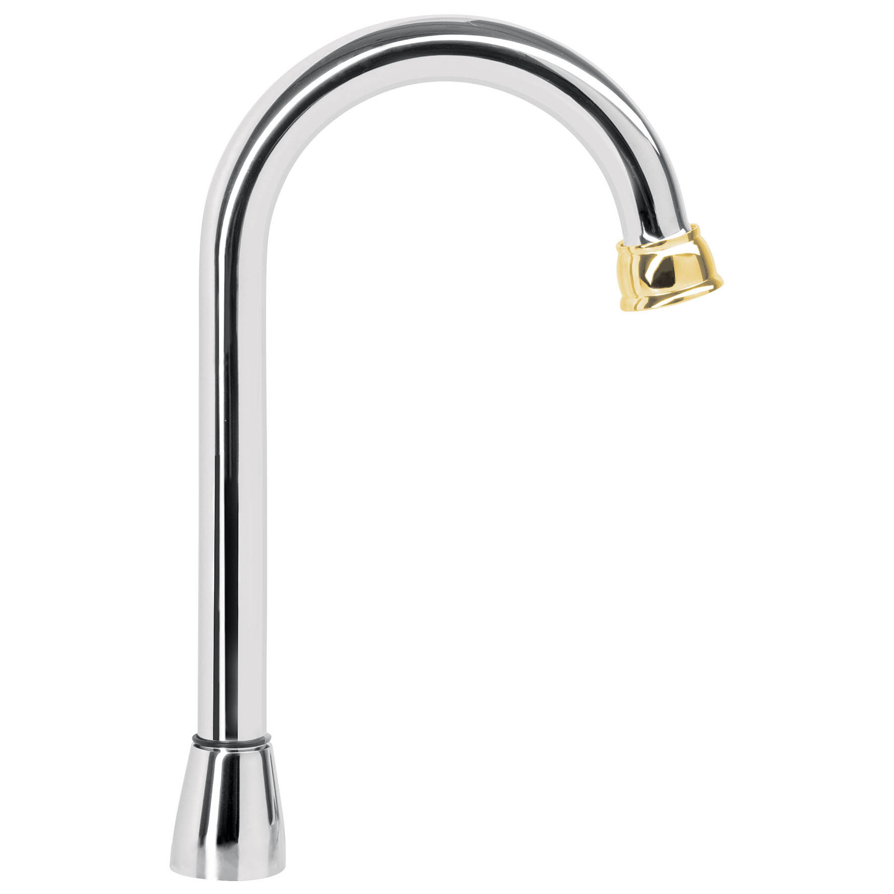CUELLO PARA MEZCLADORA DE LAVABO, TIPO BAR,CROMO/ORO, AQUA
