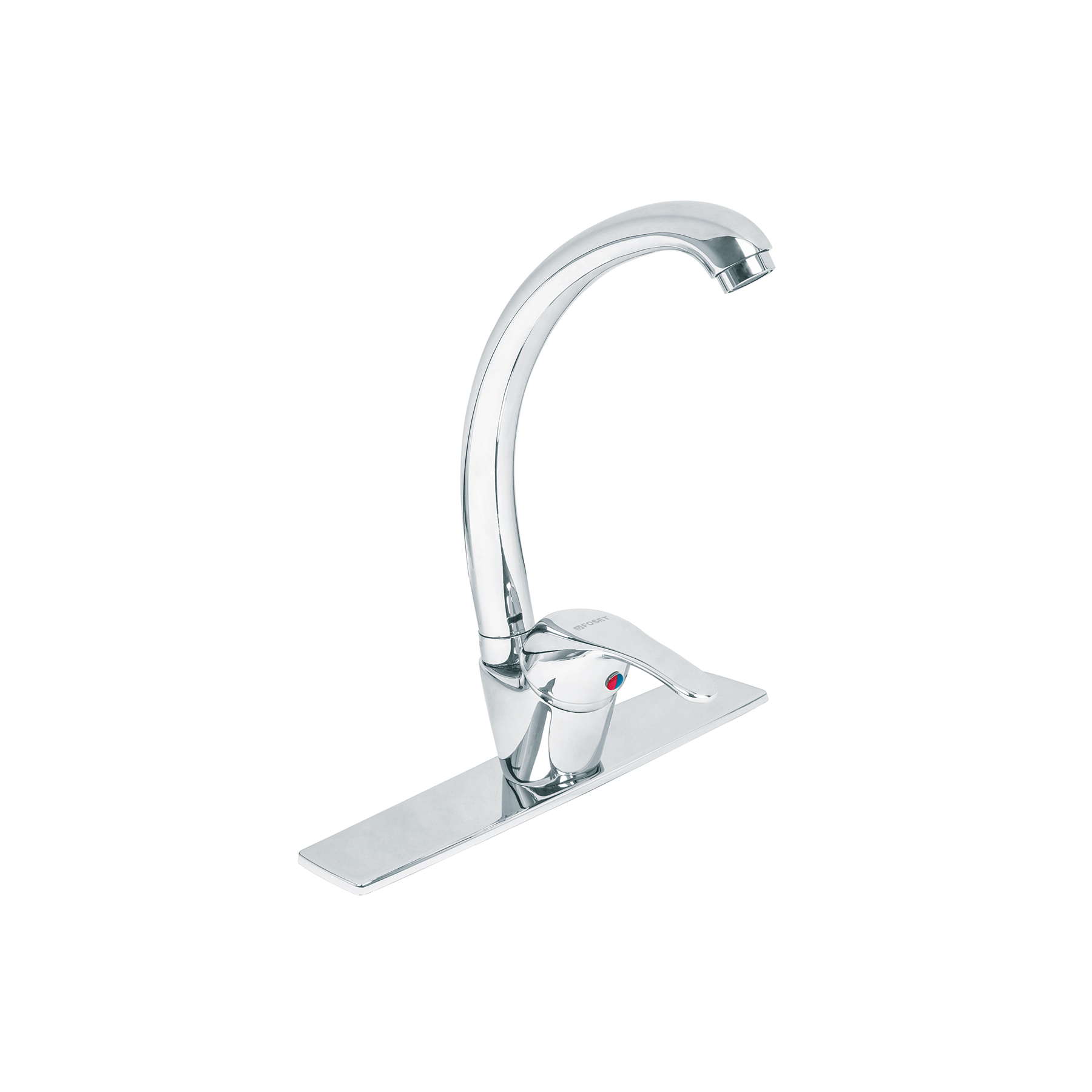 MONOMANDO PARA FREGADERO, CUELLO CURVO, FOSET AQUA