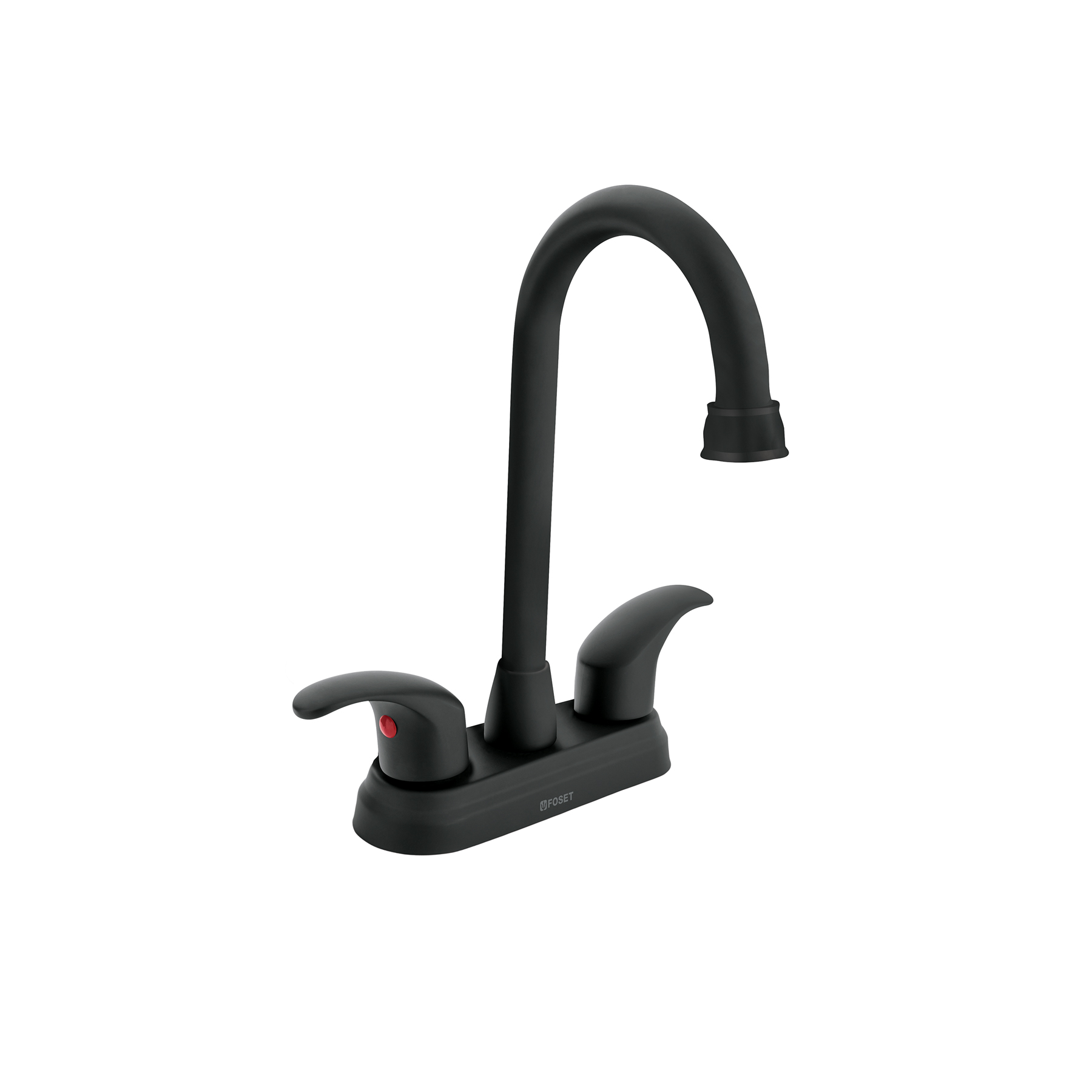 MEZCLADORA NEGRO MATE 4' P/LAVABO, TIPO BAR, PALANCA, AQUA