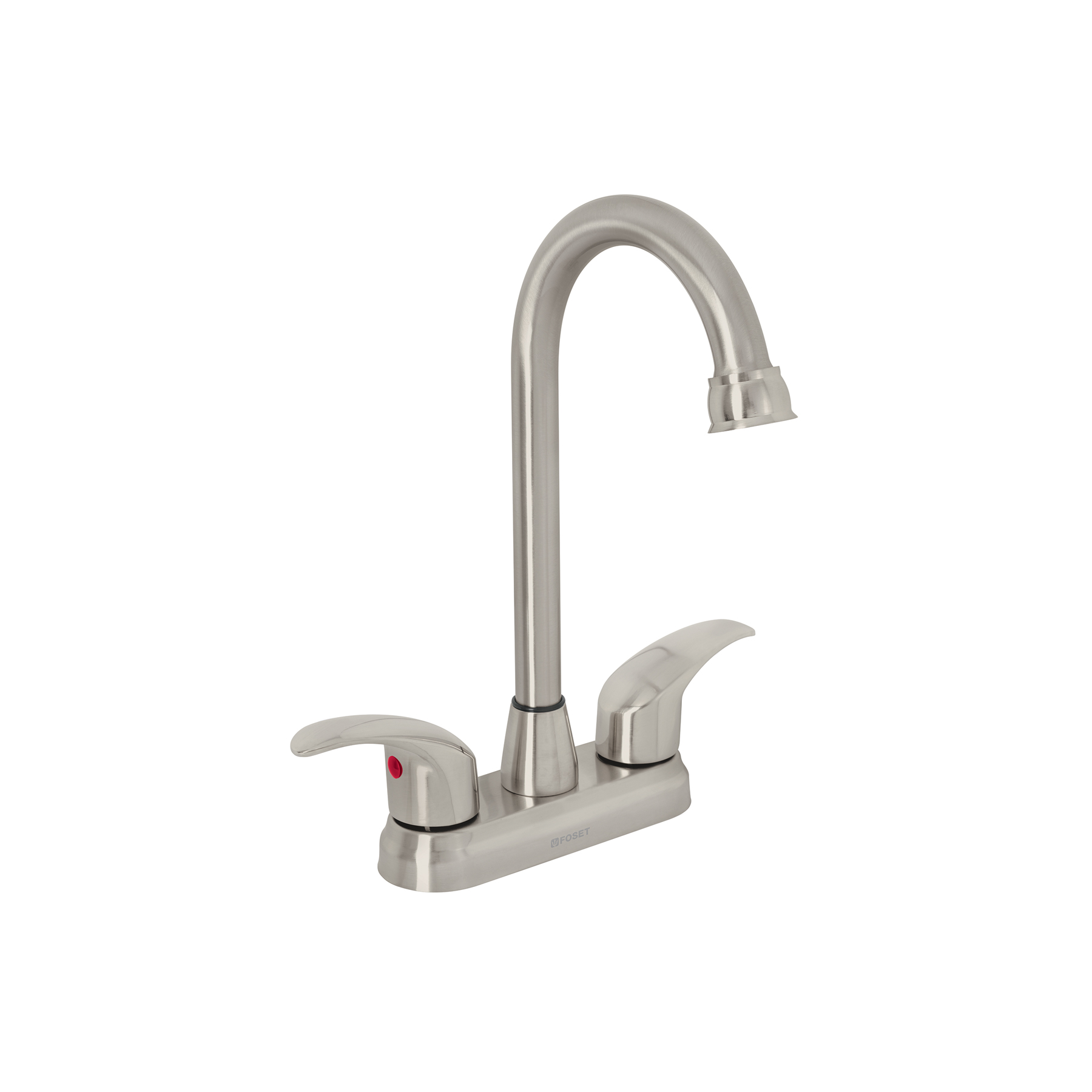 MEZCLADORA SATÍN 4' PARA LAVABO, TIPO BAR, PALANCA, AQUA