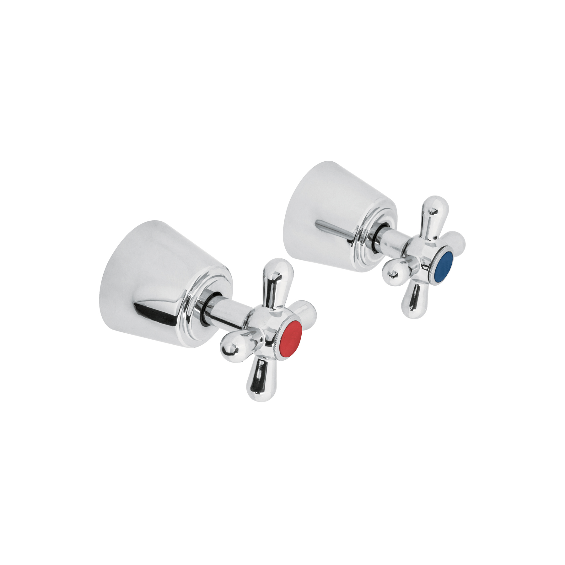 JUEGO DE 2 MANERALES GRANDES, CRUCETA, CROMO, FOSET AQUA