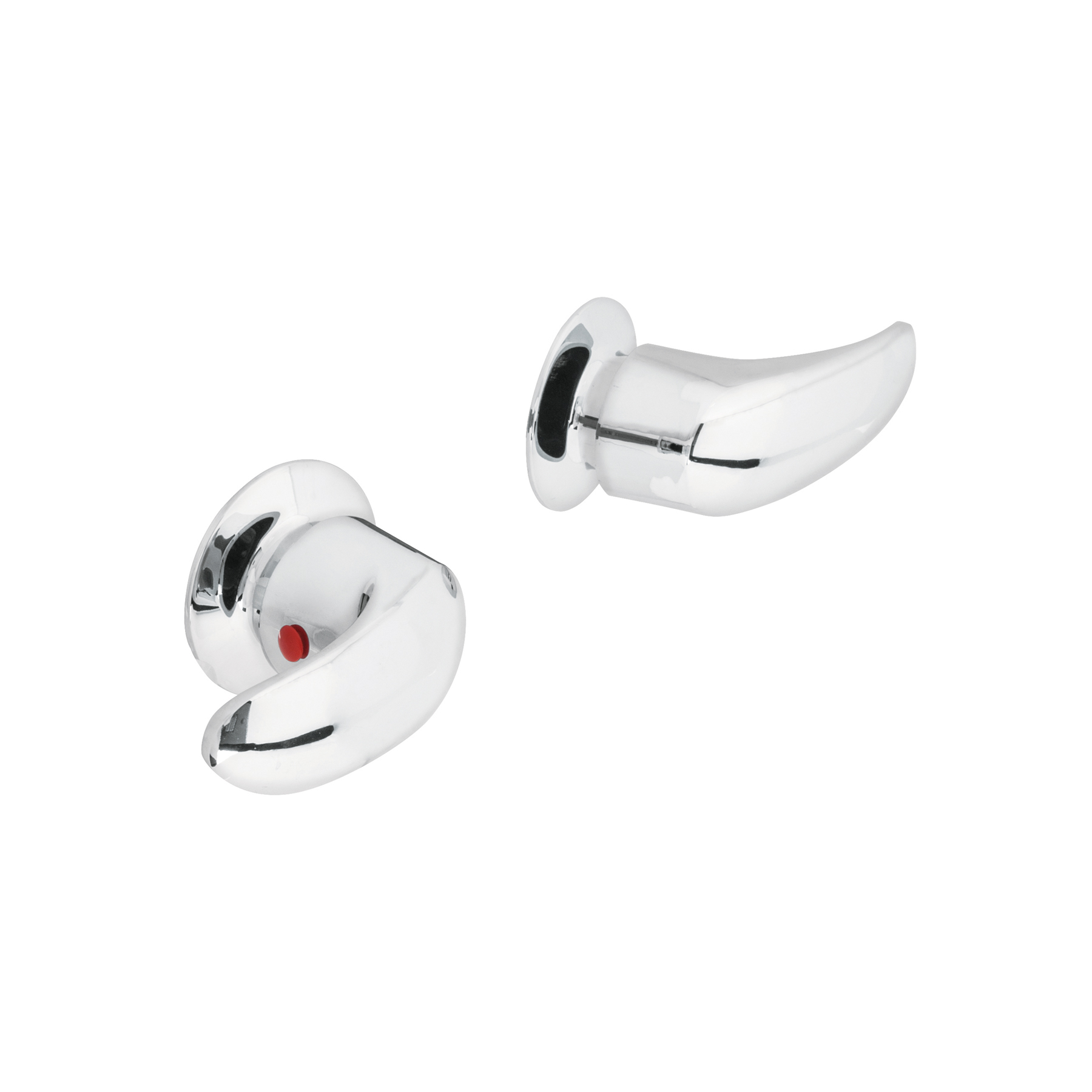 JUEGO DE 2 MANERALES GRANDES, PALANCA, CROMO, FOSET AQUA