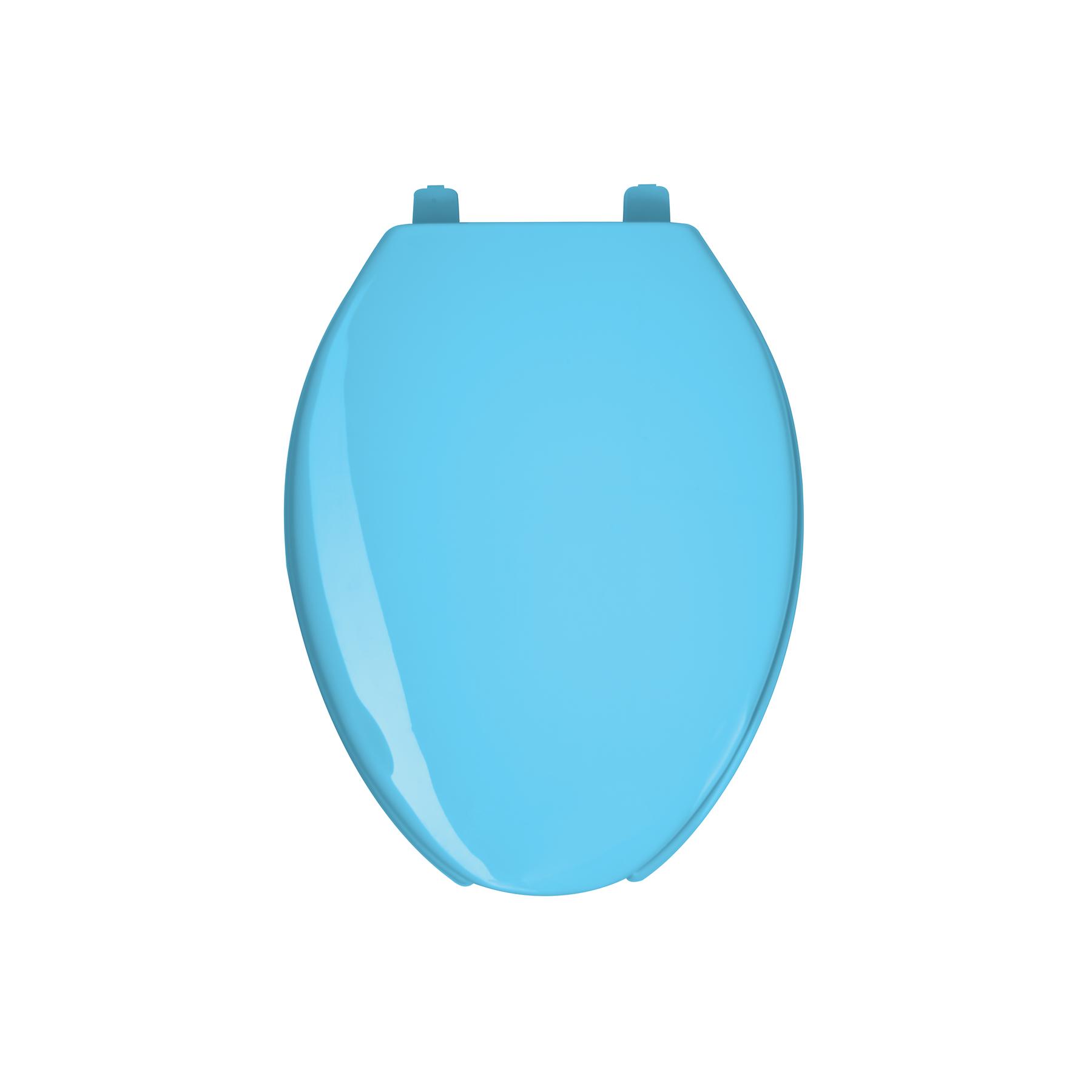 ASIENTO ALARGADO PARA WC, ABIERTO, AZUL, FOSET