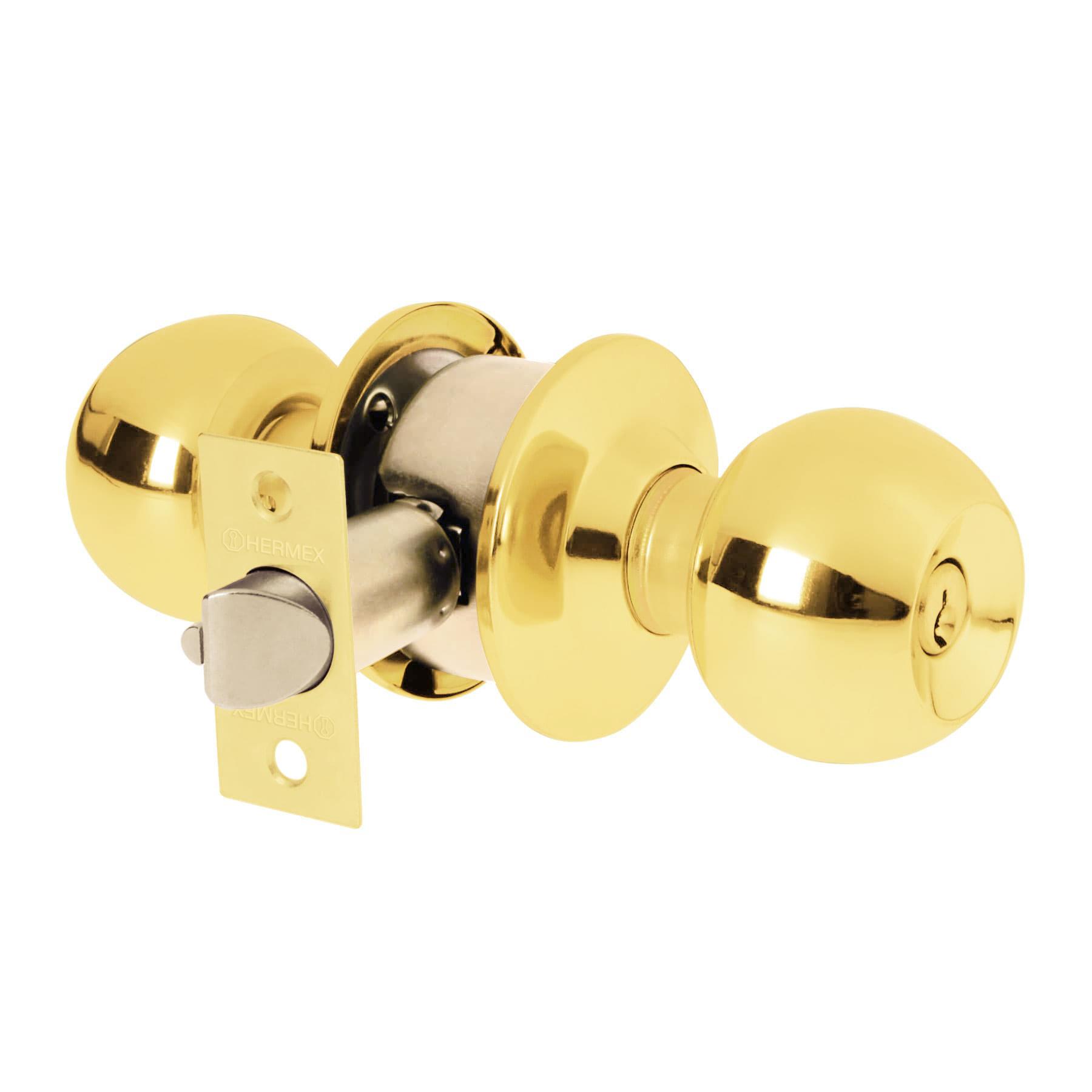 CERRADURA TIPO ESFERA, CILÍNDRICO, ENTRADA, BRILLANTE, BASIC