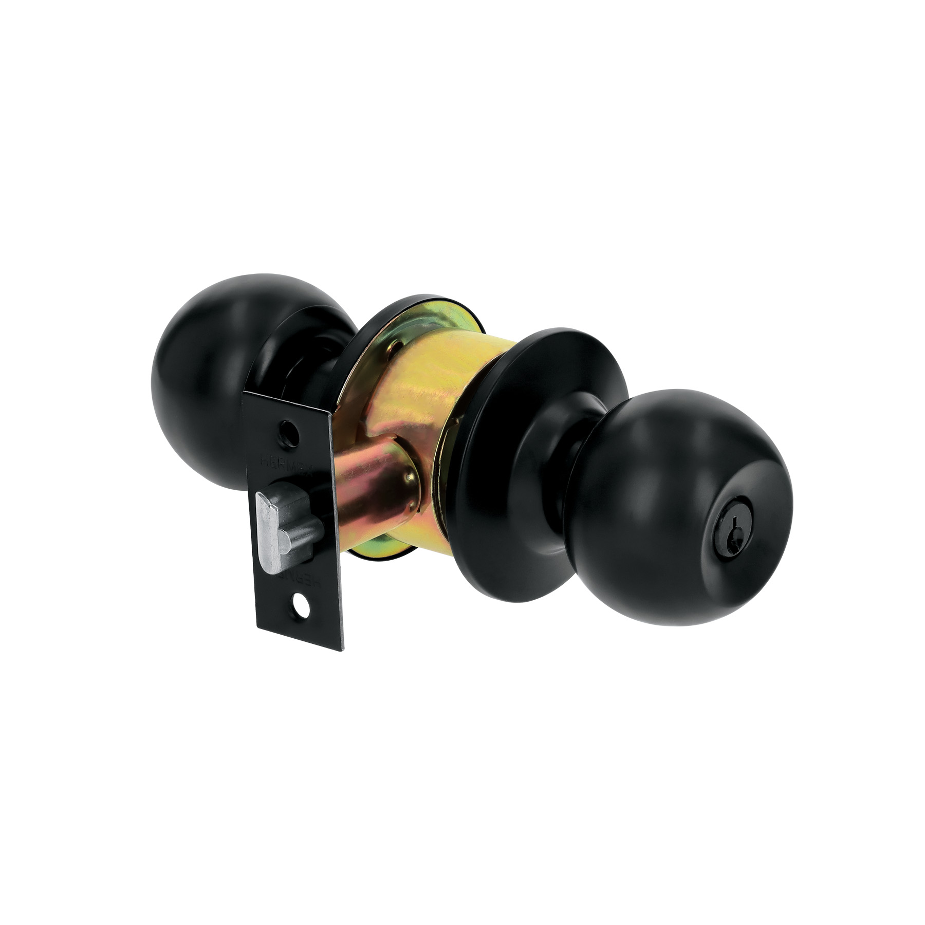 CERRADURA TIPO ESFERA, CILÍNDRICO PARA RECÁMARA, NEGRO