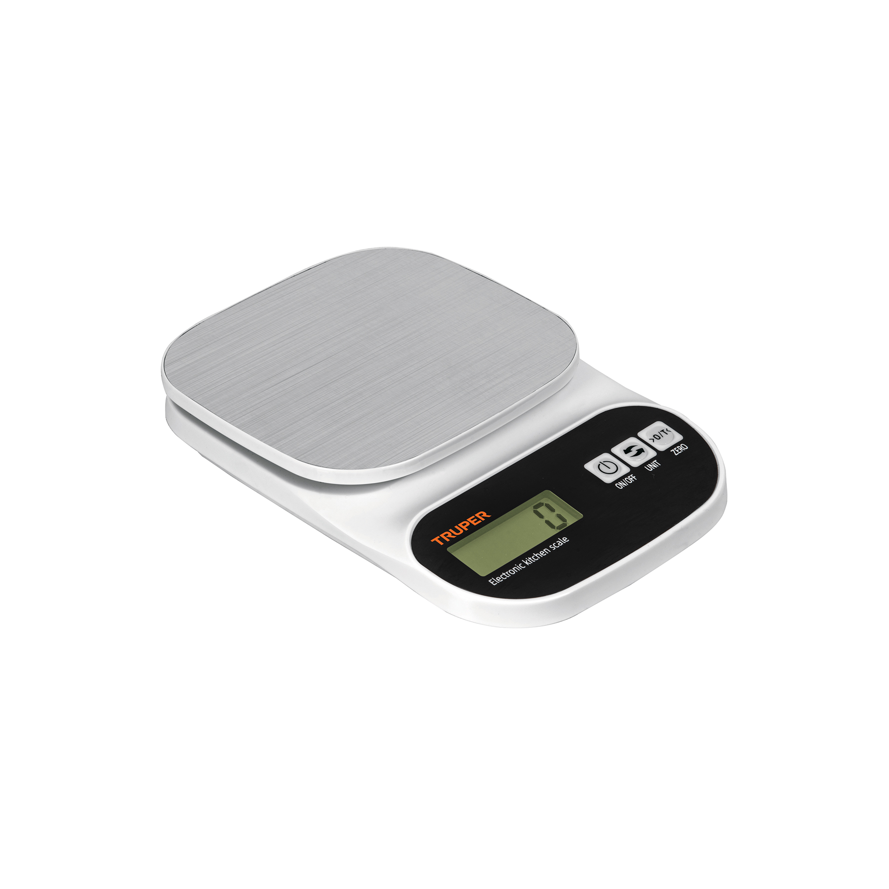BÁSCULA DIGITAL PARA COCINA, PLATO DE ACERO INOXIDABLE, 5 KG