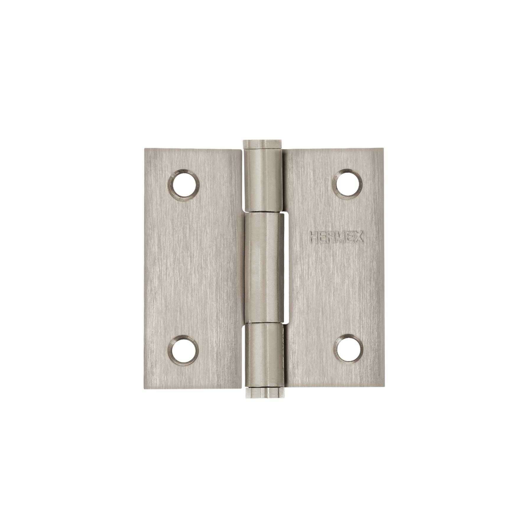 BISAGRA CUADRADA 2' ACERO INOX, CABEZA PLANA, HERMEX