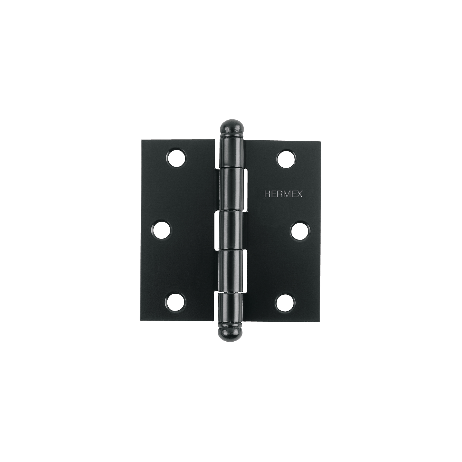 BISAGRA CUADRADA 3', ACERO NEGRO, CABEZA REDONDA, HERMEX