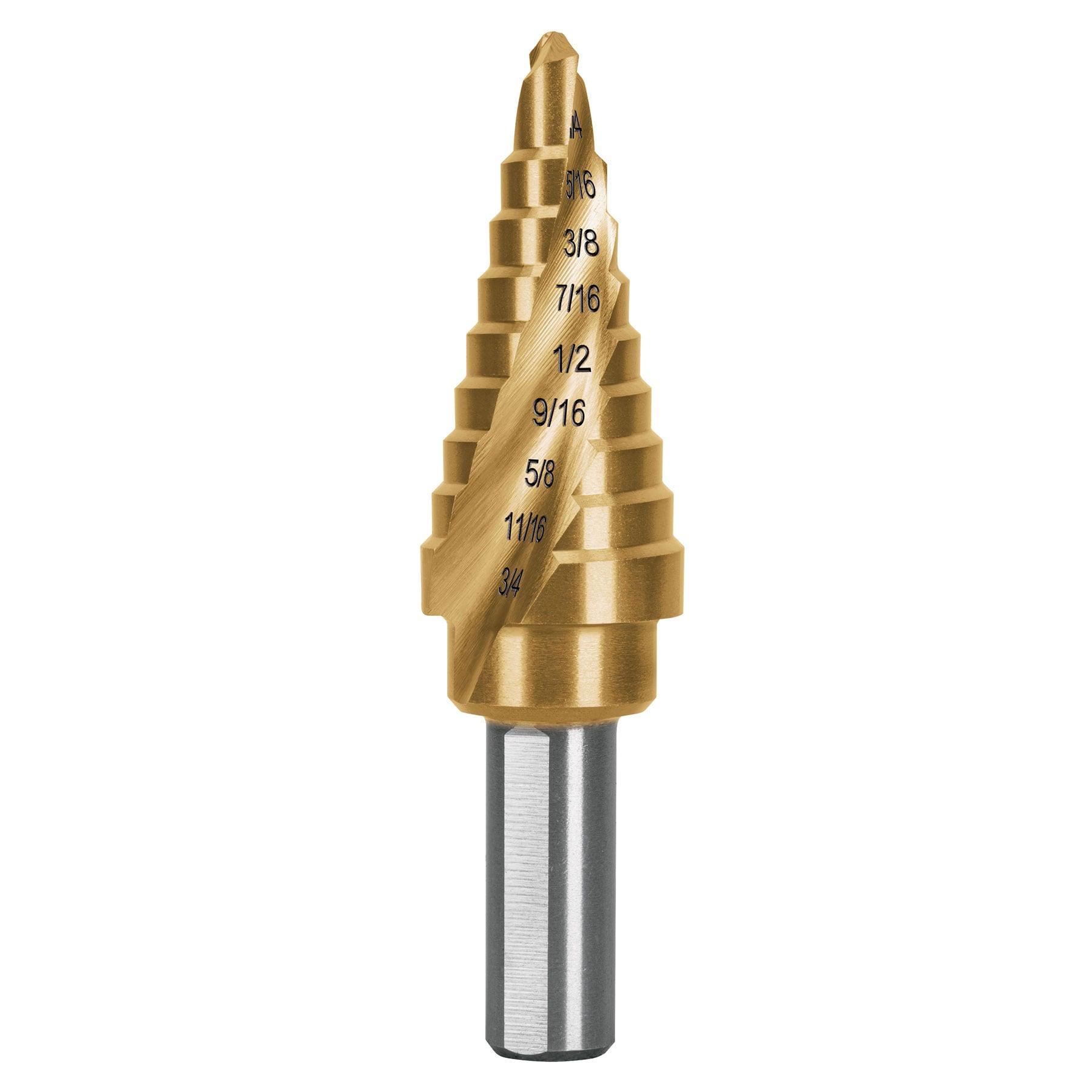 BROCA ESCALONADA TITANIO 9 ESCALONES 1/4' A 3/4', EXPERT