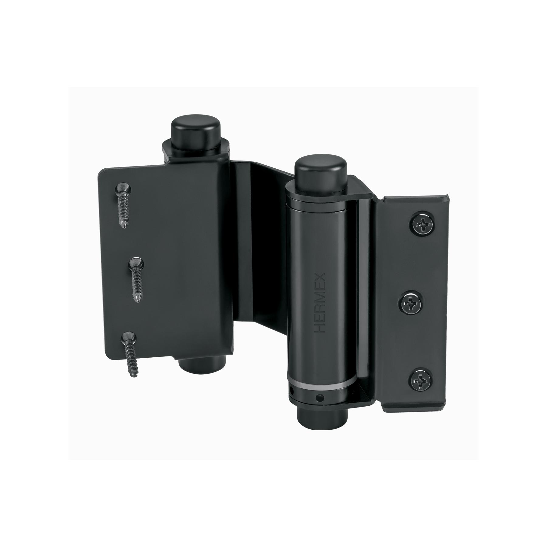 BISAGRA DE DOBLE ACCIÓN 3' ACERO NEGRO, HERMEX