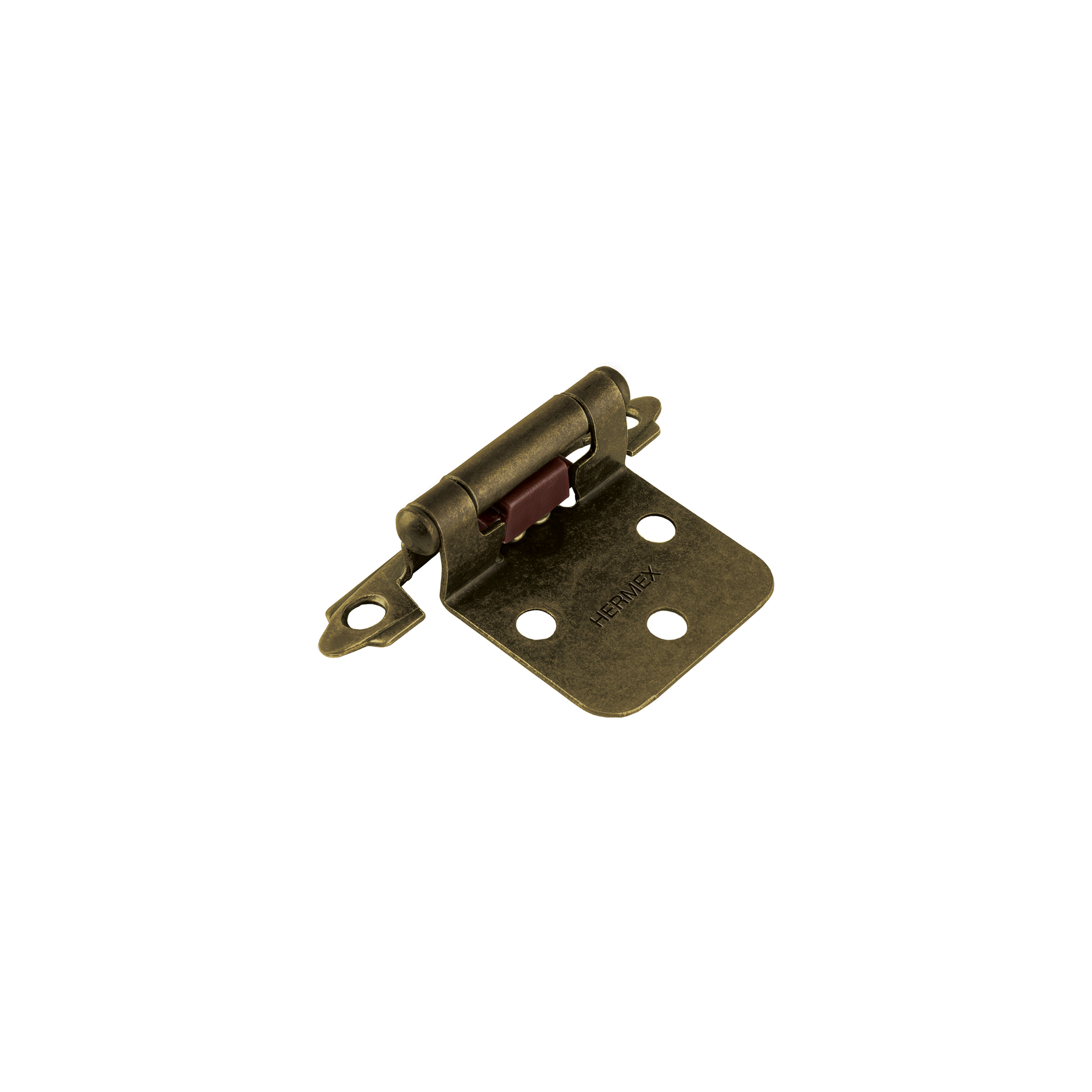 BOLSA CON 2 BISAGRAS PARCHE DE 7CM, LATÓN ANTIGUO, HERMEX