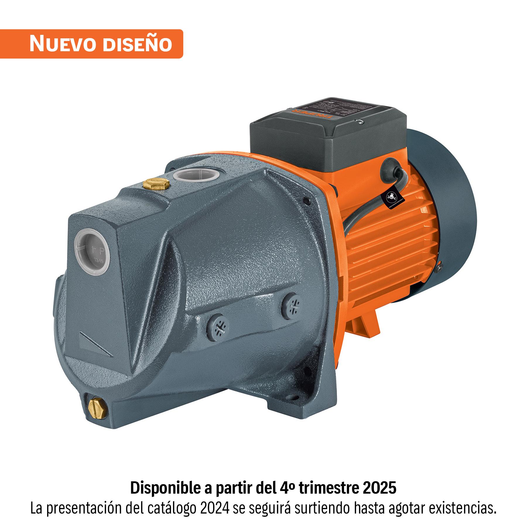 BOMBA ELÉCTRICA PARA AGUA TIPO JET 1-1/2 HP, TRUPER