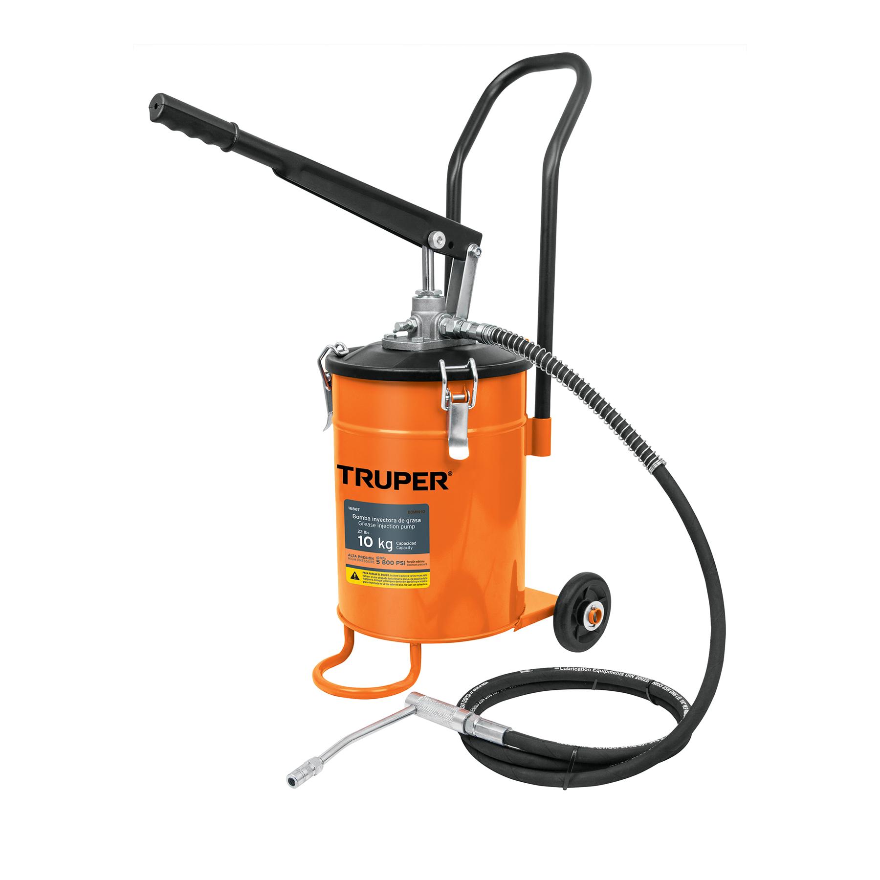 BOMBA INYECTORA DE GRASA, 10 KG, TRUPER