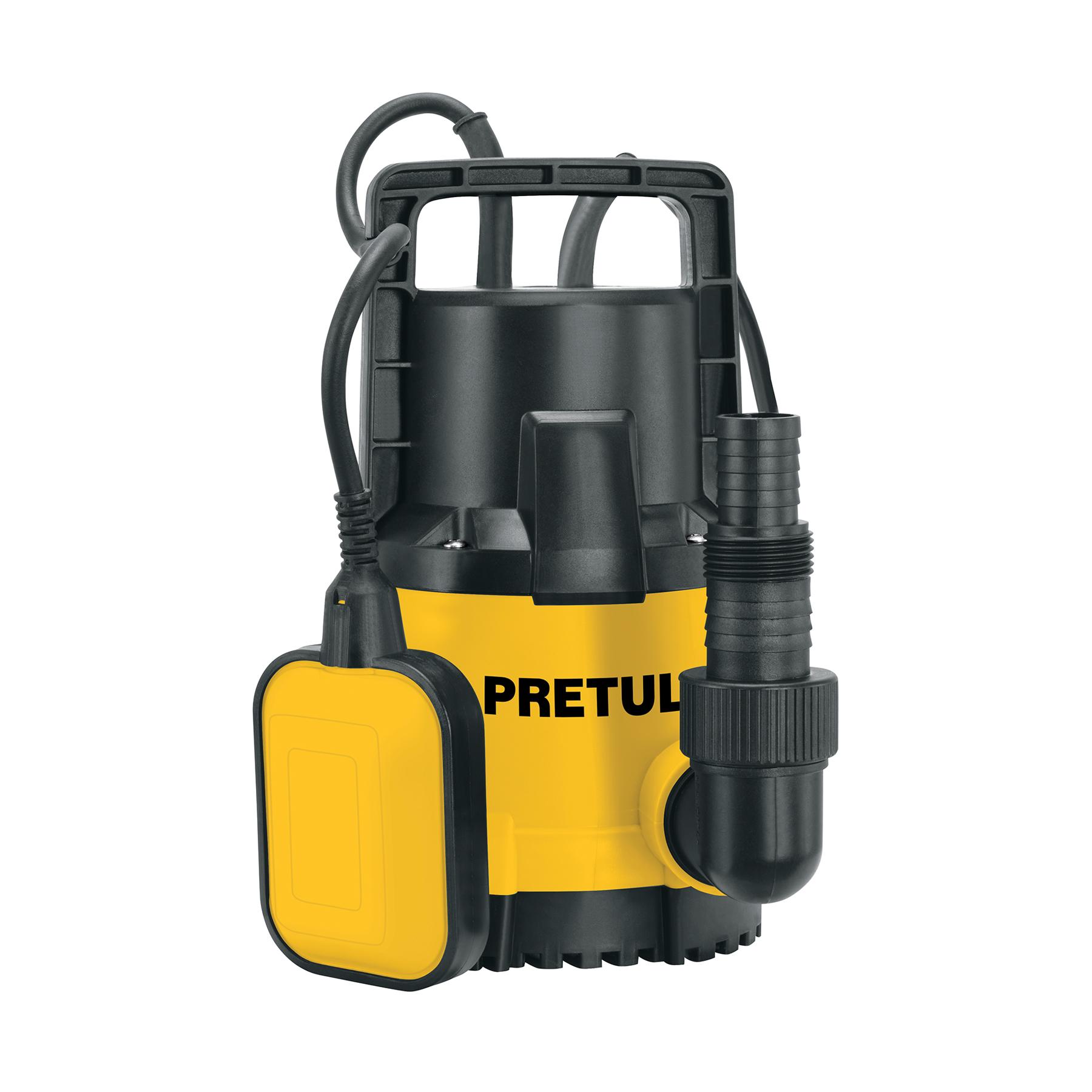 BOMBA SUMERGIBLE PLÁSTICA 3/4 HP PARA AGUA LIMPIA, PRETUL