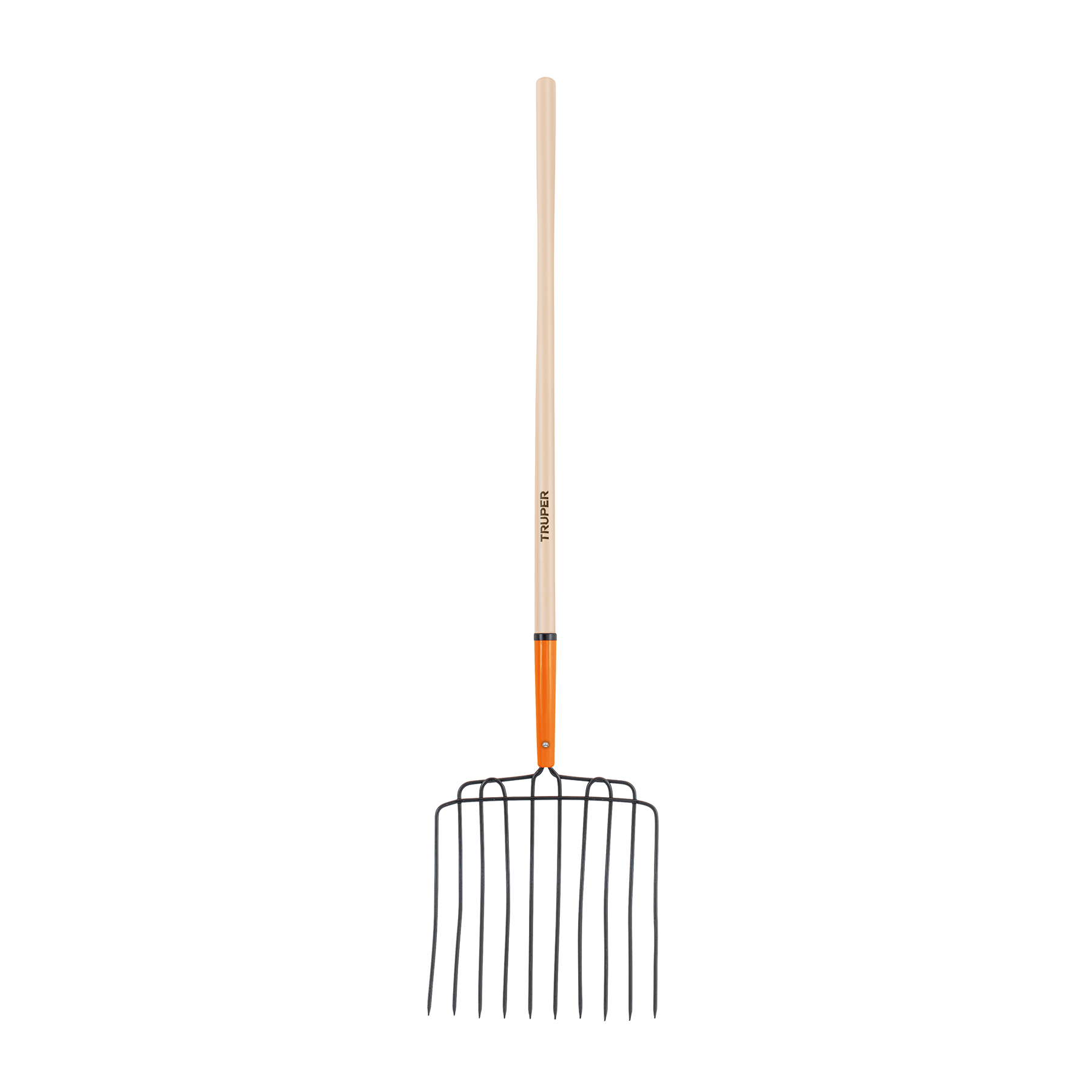 BIELDO PARA ESTIÉRCOL 10 DIENTES, MANGO 48', TRUPER