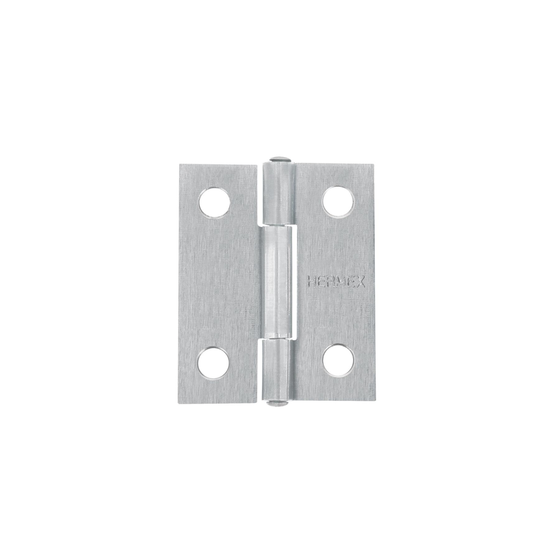 BISAGRA RECTANGULAR 1-1/2' ACERO PULIDO, HERMEX