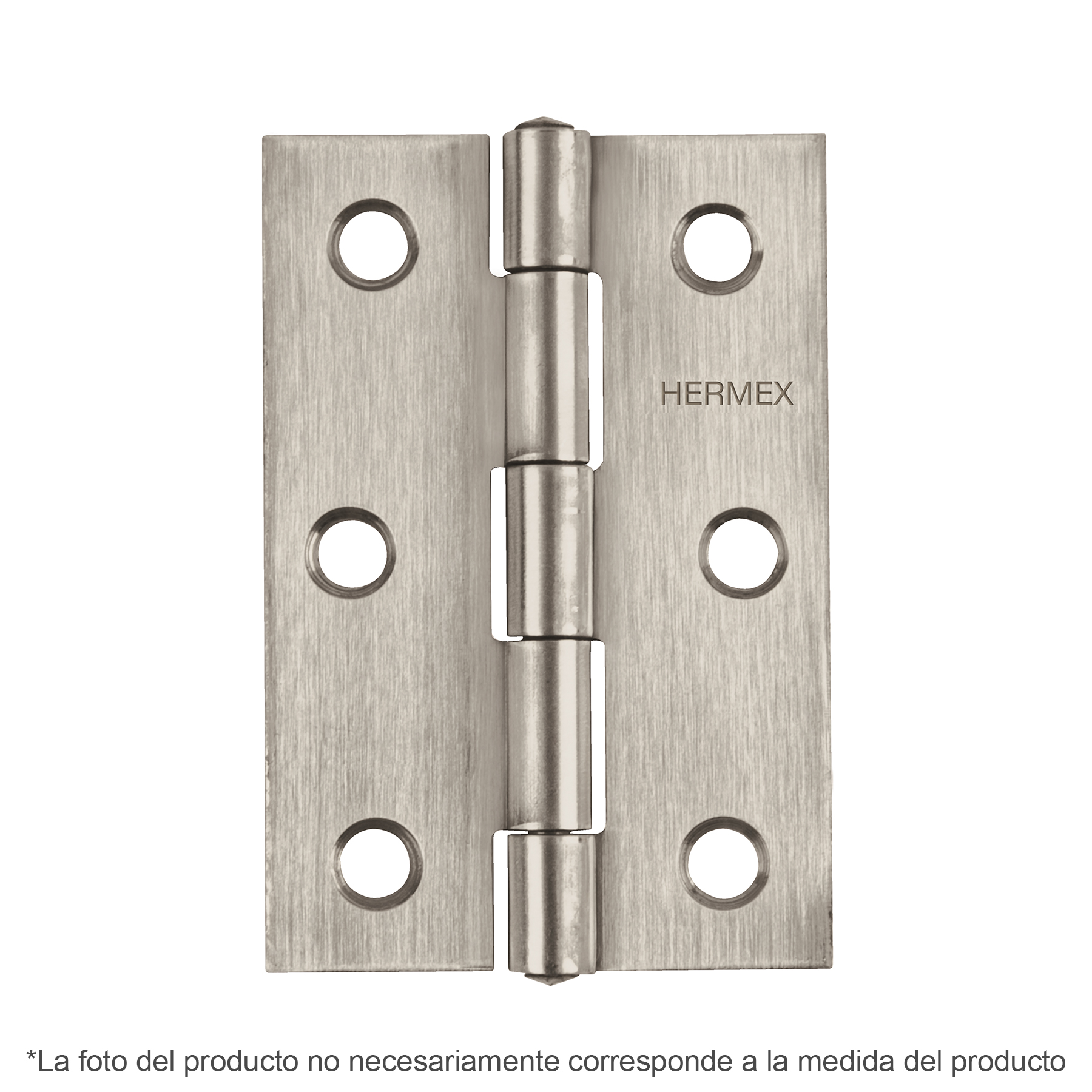 BISAGRA RECTANGULAR 3-1/2' ACERO INOXIDABLE, HERMEX