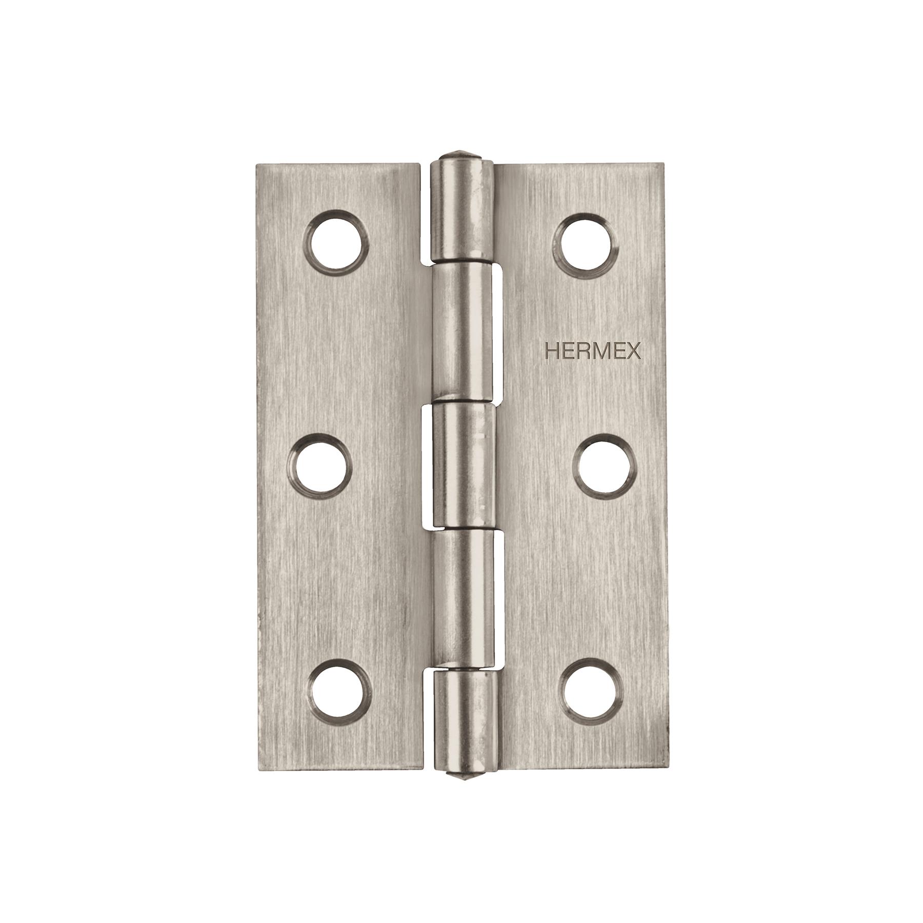 BISAGRA RECTANGULAR 3-1/2' ACERO INOXIDABLE, HERMEX
