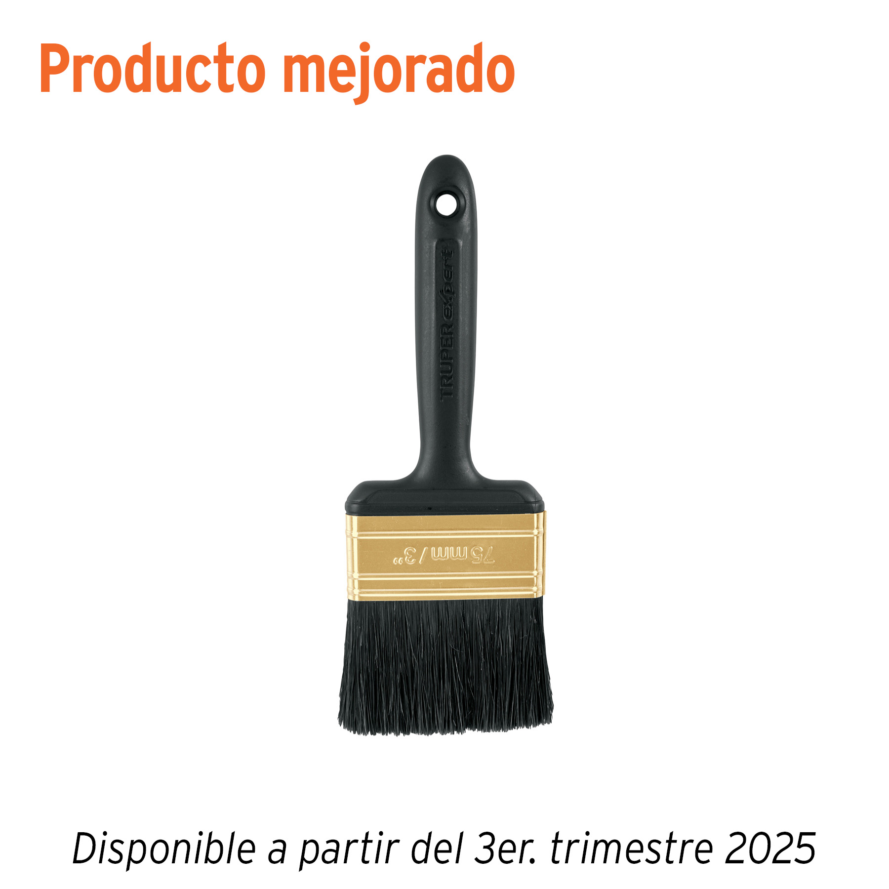 BROCHA PROFESIONAL DE 3' MANGO DE PLÁSTICO, TRUPER EXPERT