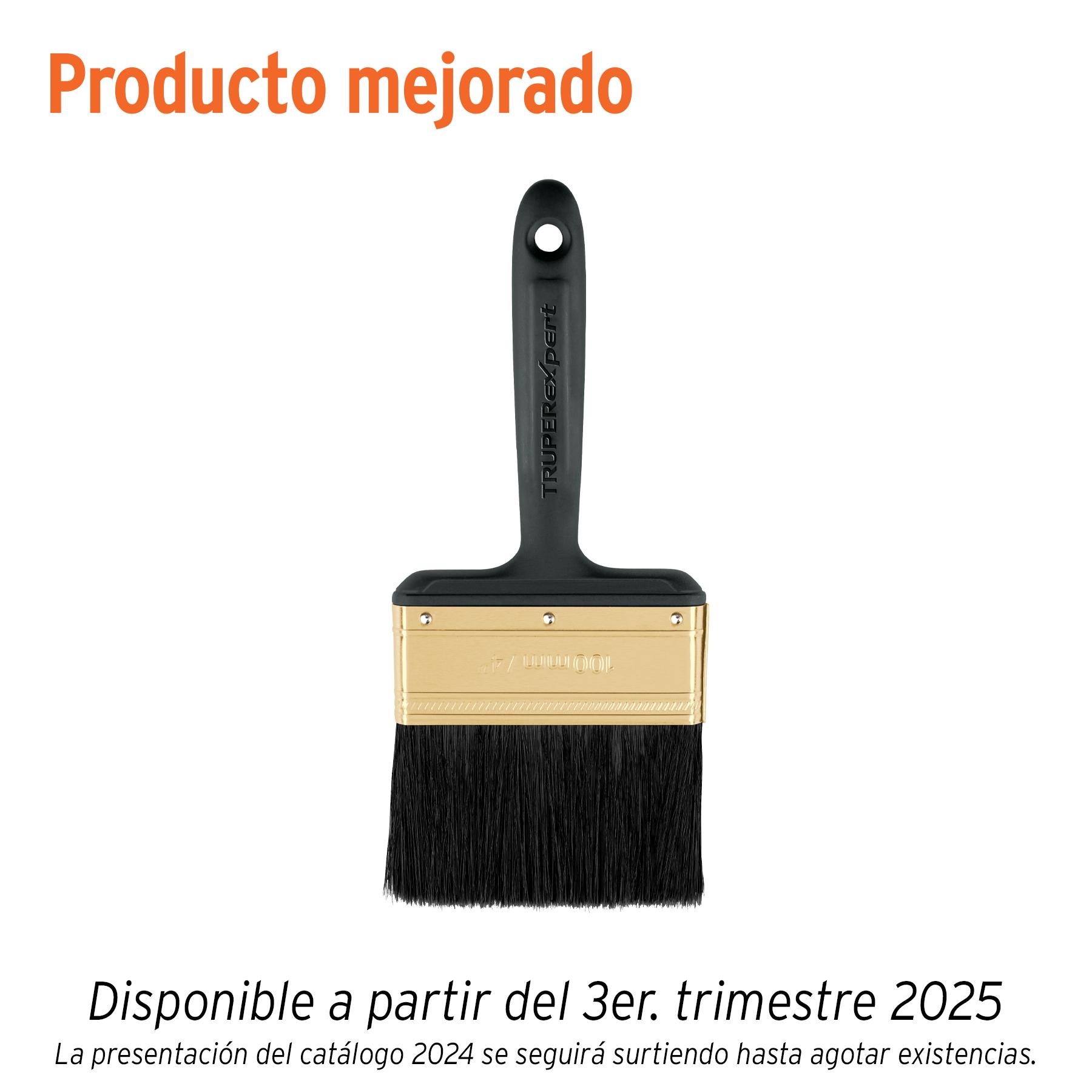BROCHA PROFESIONAL DE 4' MANGO DE PLÁSTICO, TRUPER EXPERT