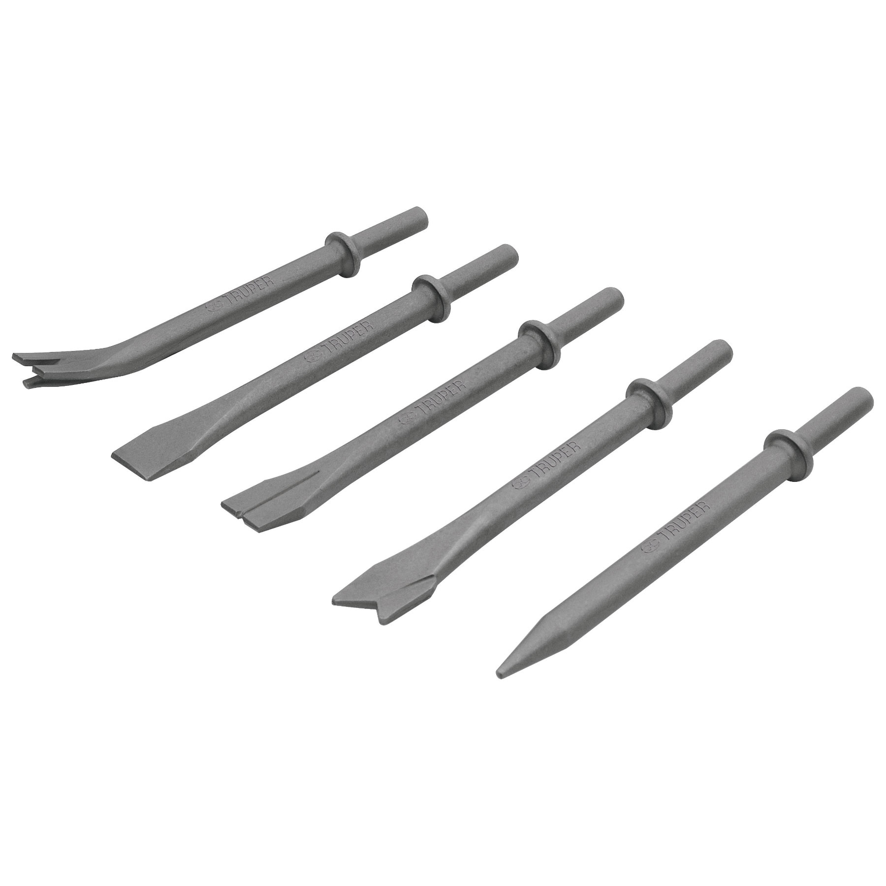 JUEGO DE 5 CINCELES PARA MARTILLO NEUMÁTICO TPN-711, TRUPER