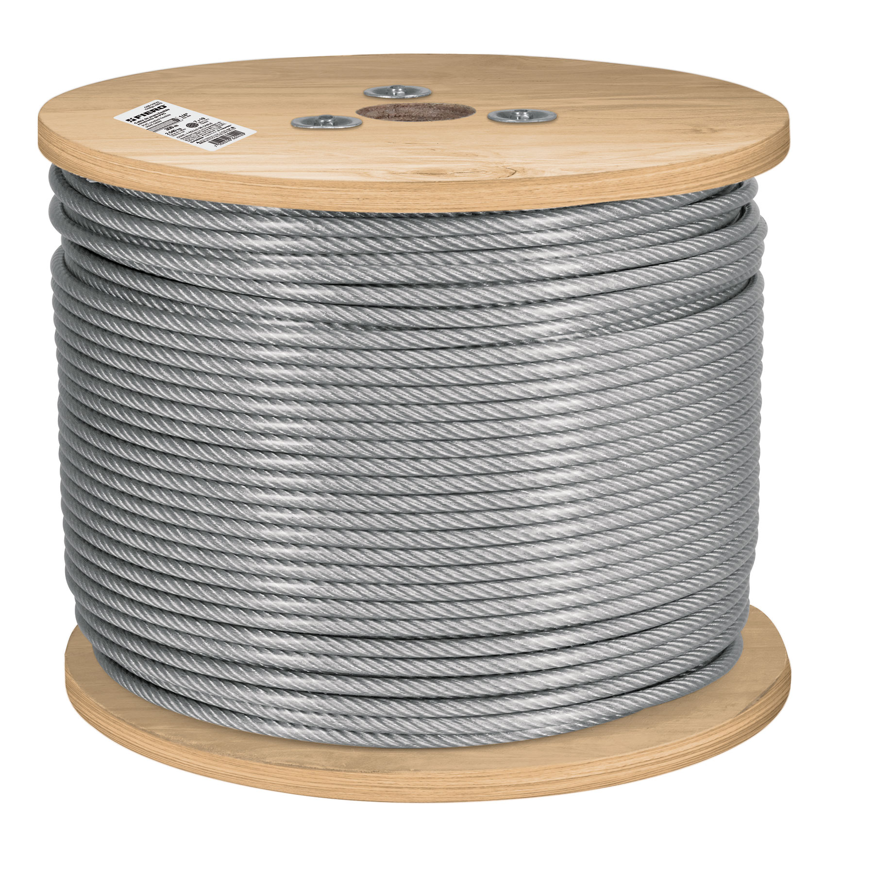 METRO CABLE FLEXIBLE 1/4' ACERO 7X19 RECUBIERTO PVC, 300 M