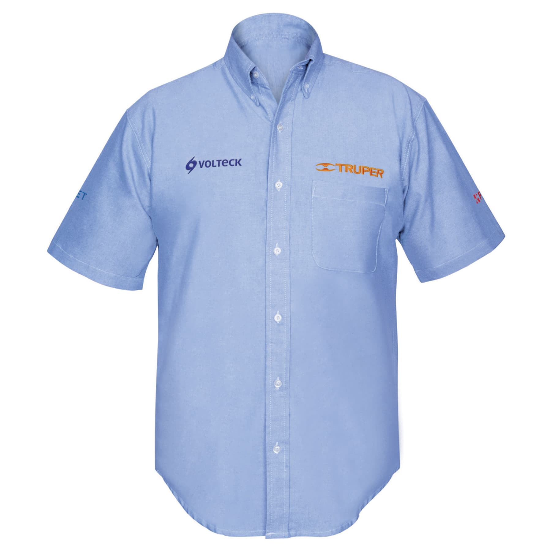 CAMISA AZUL PARA CABALLERO, MANGA CORTA, TALLA EEG, TRUPER