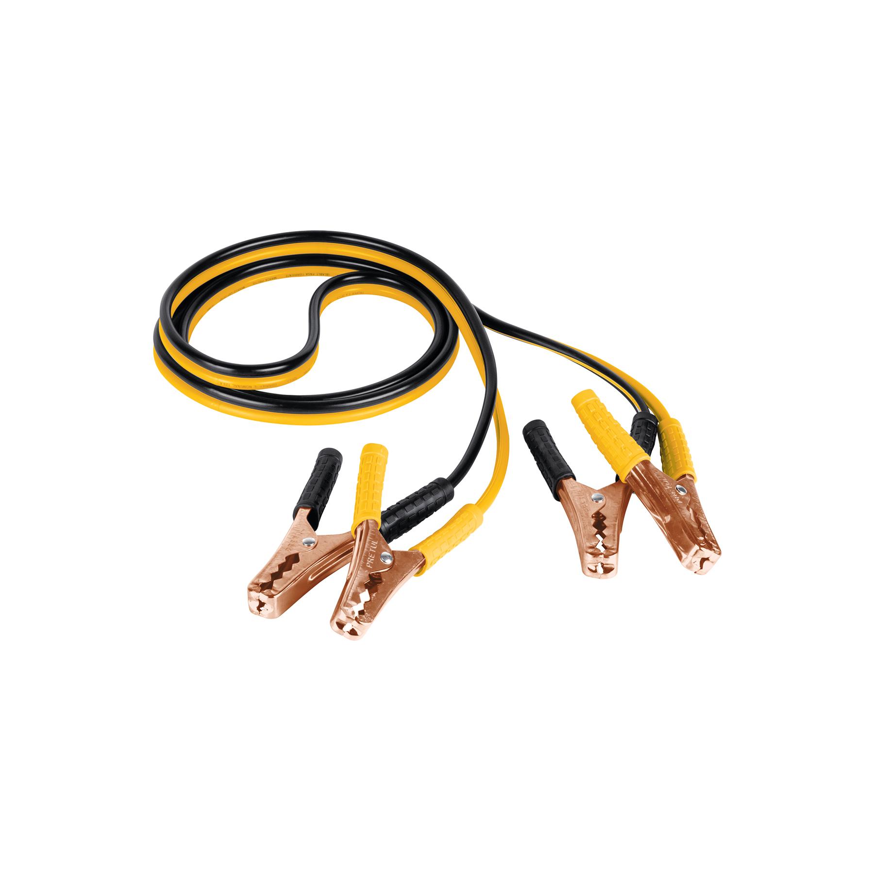 CABLES PASA CORRIENTE 2.5M, 125 A, 10 AWG, CON FUNDA, PRETUL