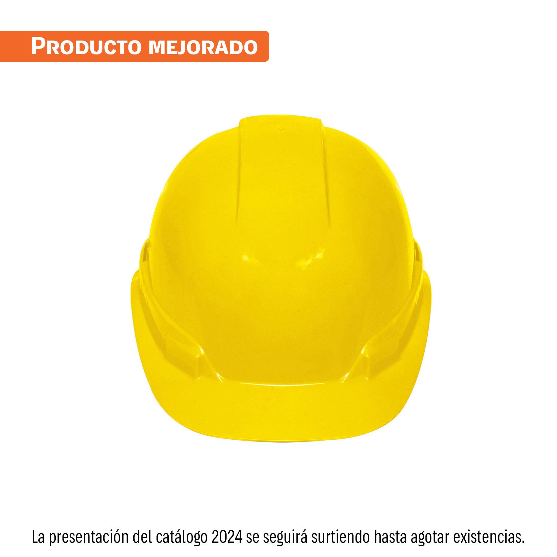 CASCO DE SEGURIDAD, AJUSTE DE MATRACA, AMARILLO, TRUPER