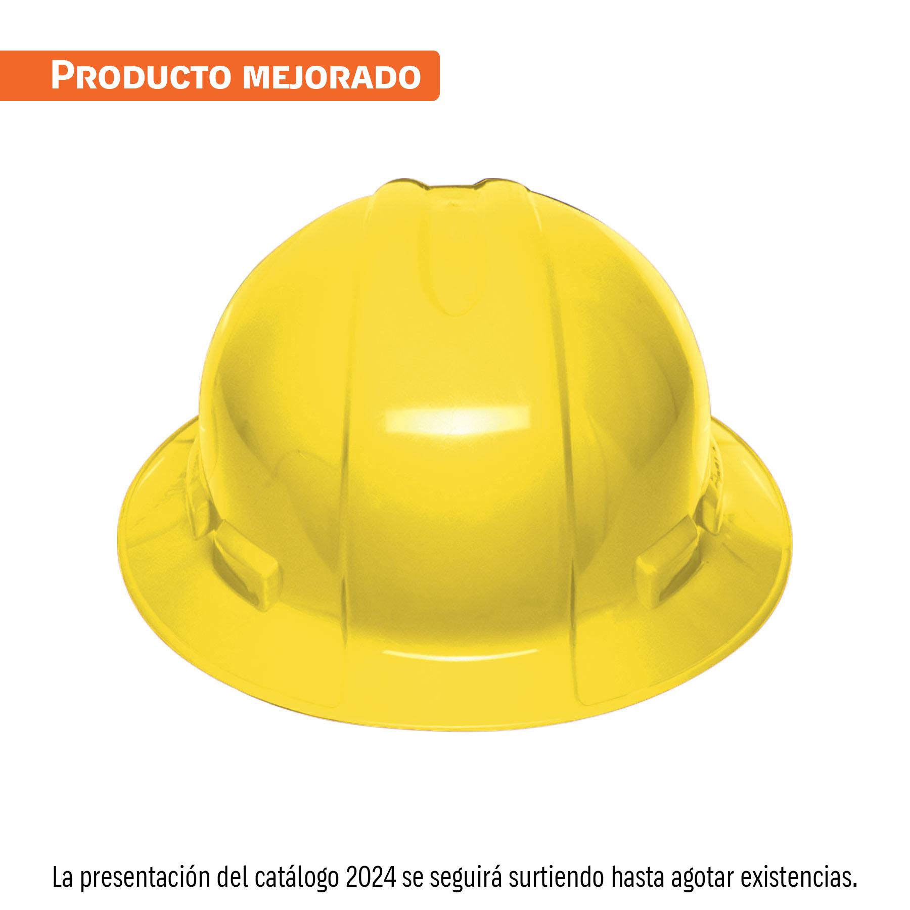 CASCO DE SEGURIDAD ALA ANCHA, AMARILLO, TRUPER