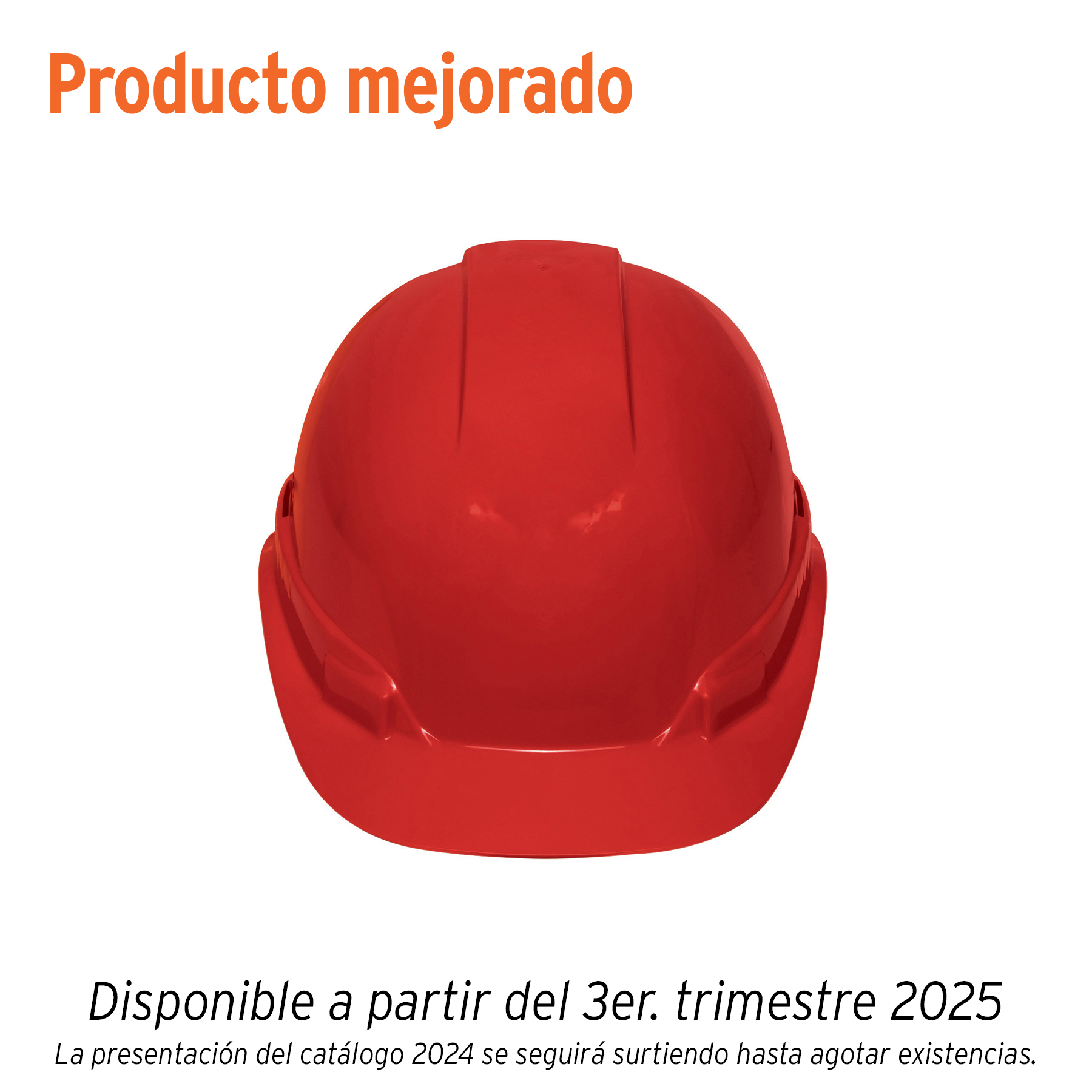 CASCO DE SEGURIDAD VENTILADO, AJUSTE DE MATRACA, ROJO