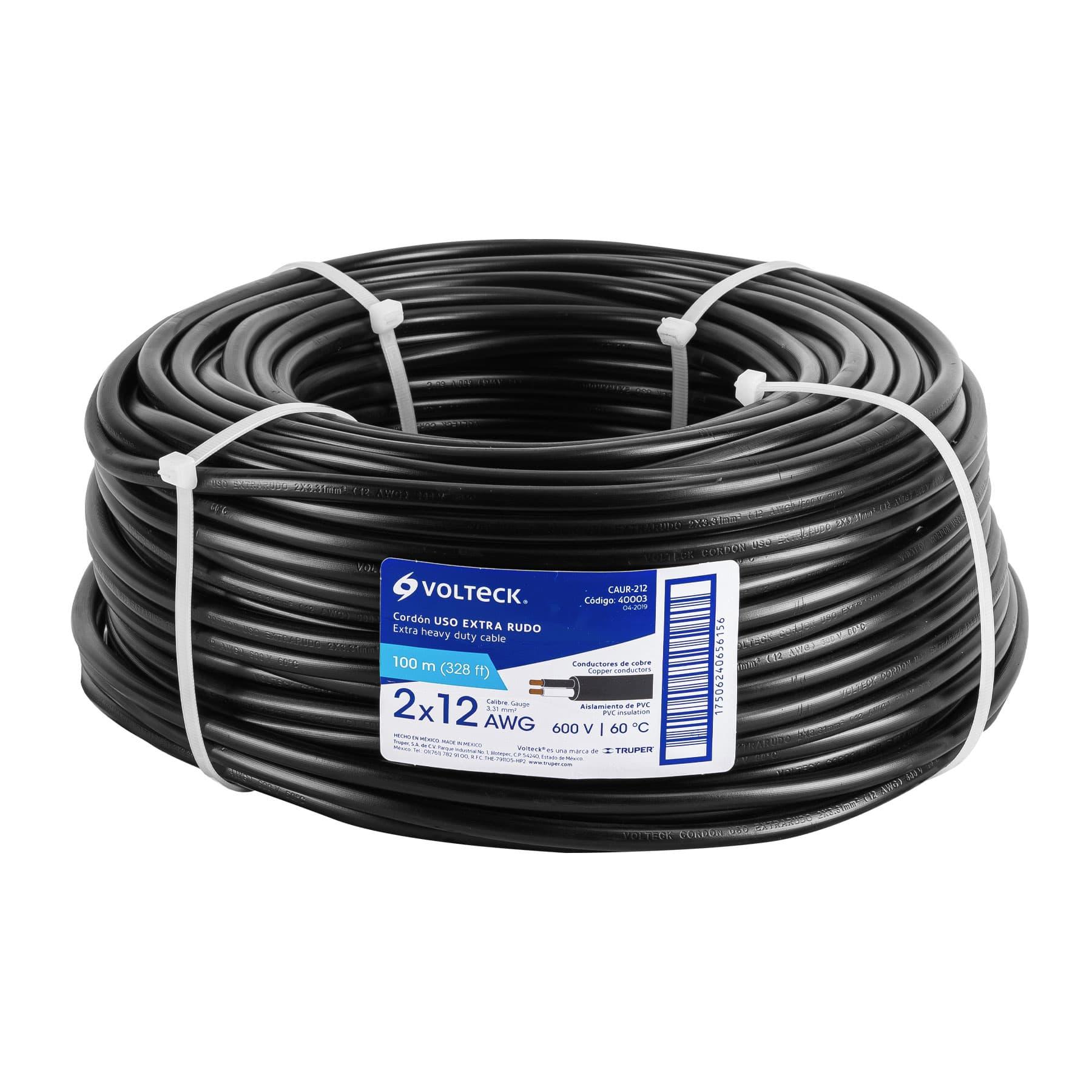 CABLE USO RUDO, 2X12, 100 M.