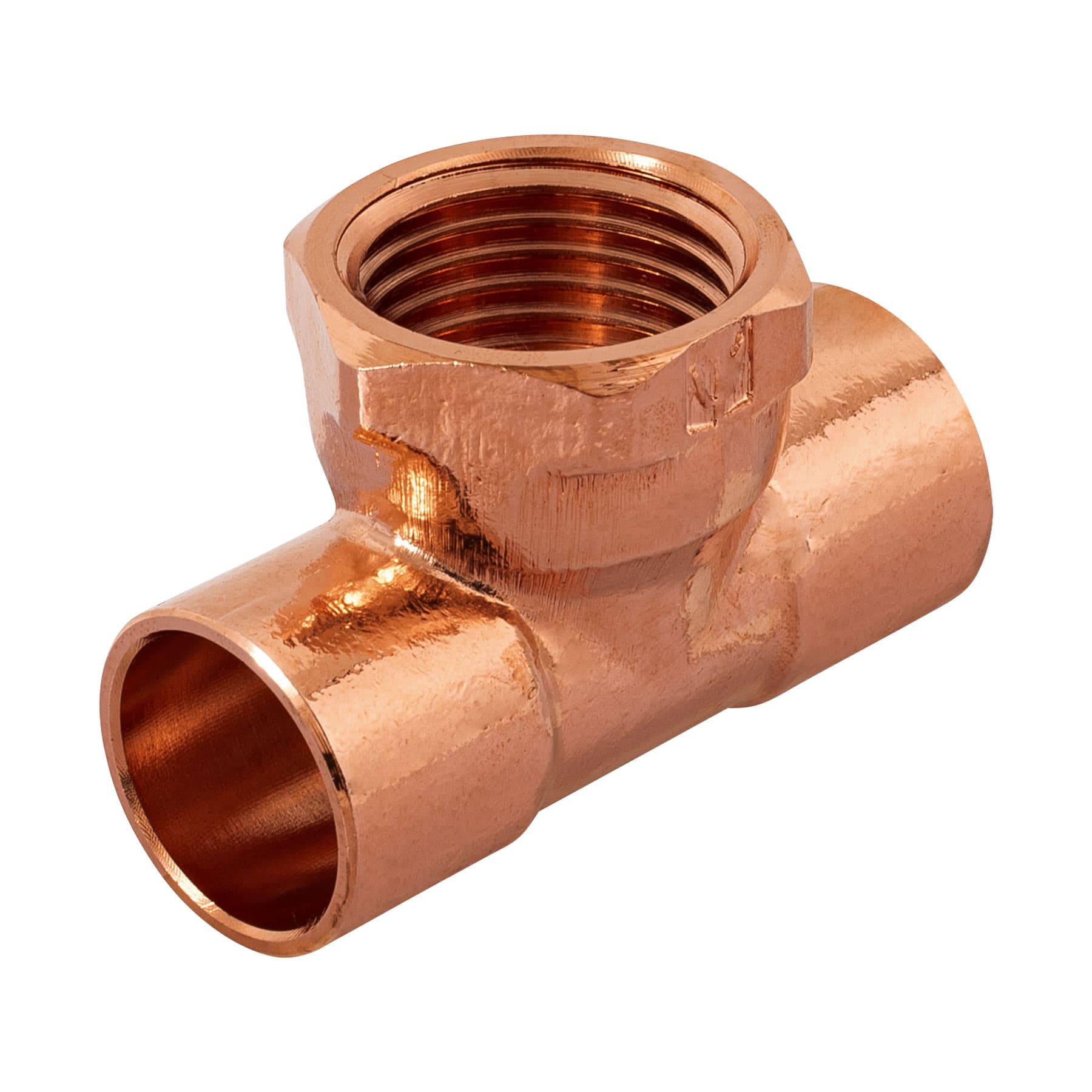 TEE DE COBRE ROSCA CENTRAL 1/2', FOSET