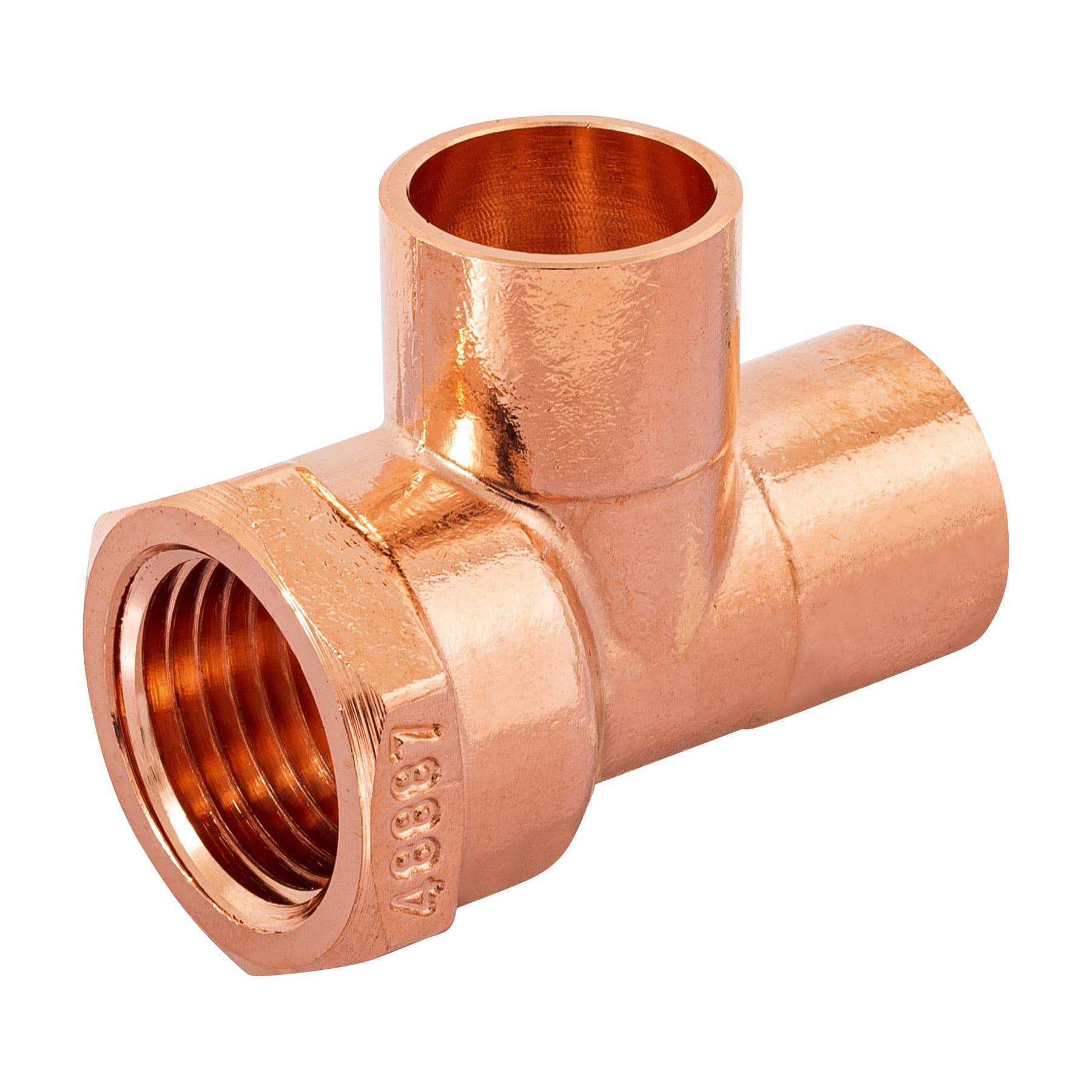 TEE DE COBRE ROSCA LATERAL 1/2', FOSET
