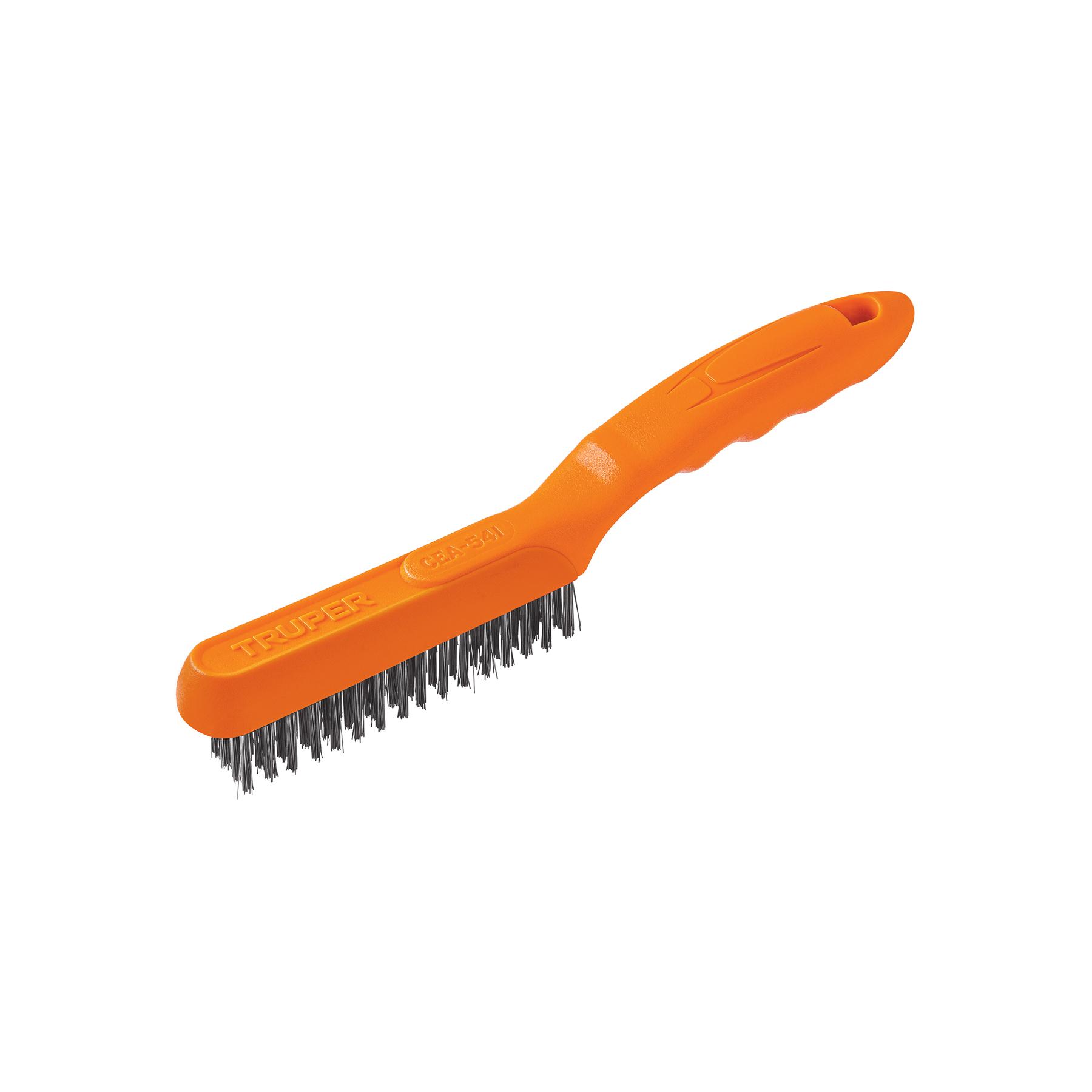 CEPILLO DE ALAMBRE 64 PINCELES DE ACERO INOXIDABLE, TRUPER