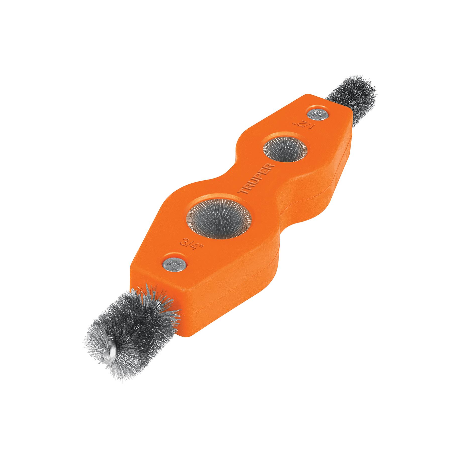 CEPILLO LIMPIADOR DE TERMINALES DE BATERÍAS, 4 EN 1, TRUPER