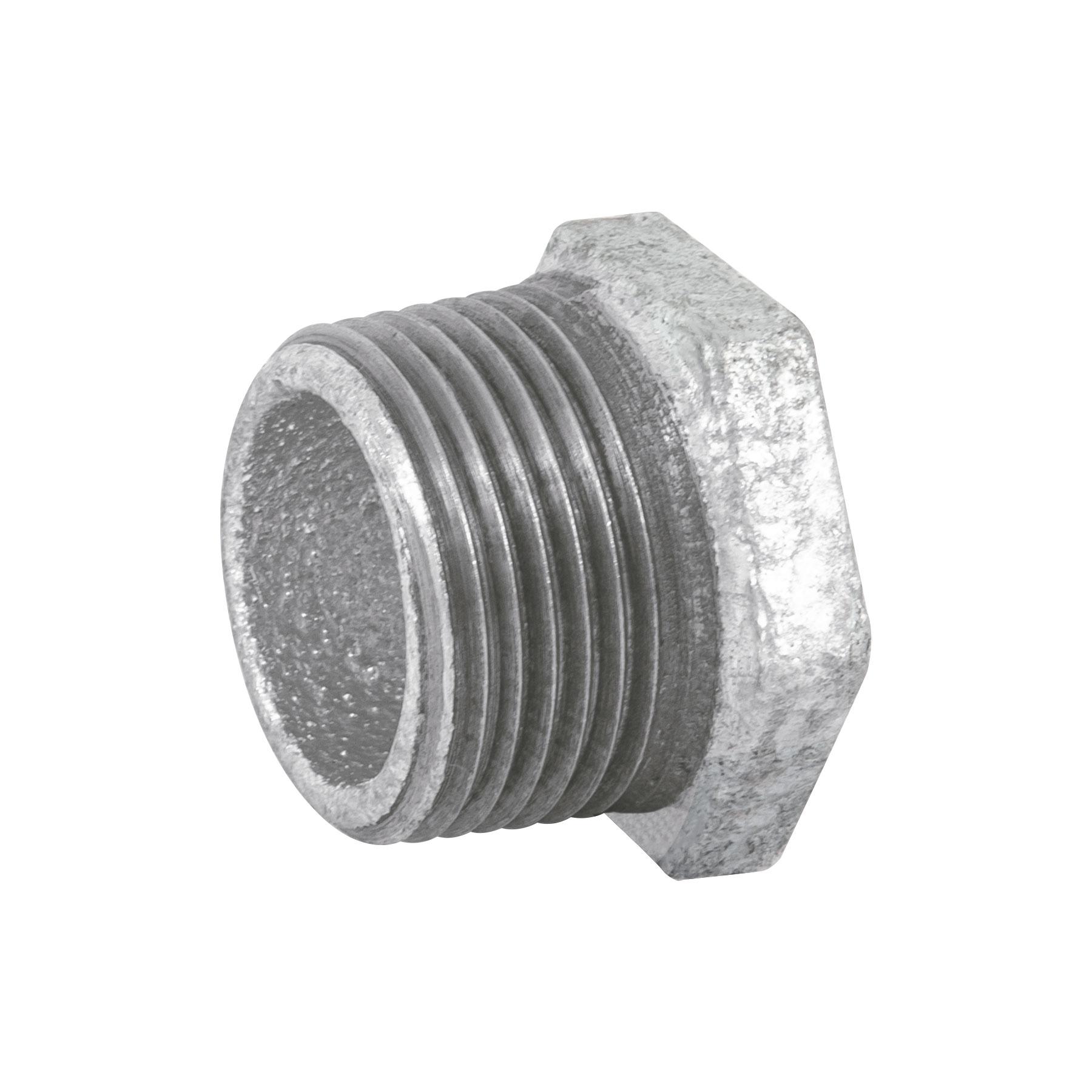 REDUCCIÓN BUSHING ACERO GALVANIZADO 3/4 X 1/2', FOSET