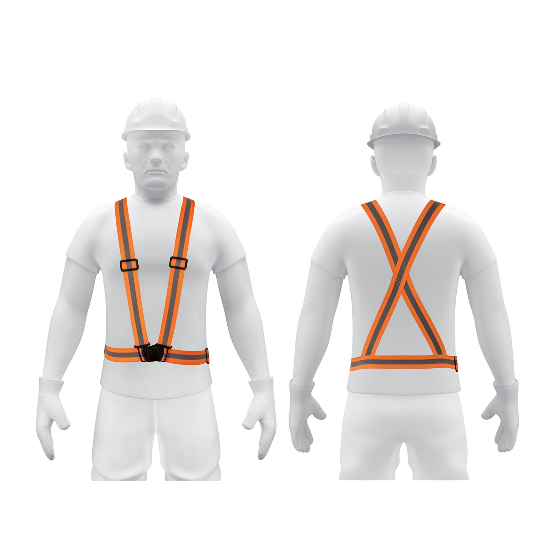 CHALECO ELÁSTICO TIPO ARNÉS NARANJA CON REFLEJANTE, TRUPER
