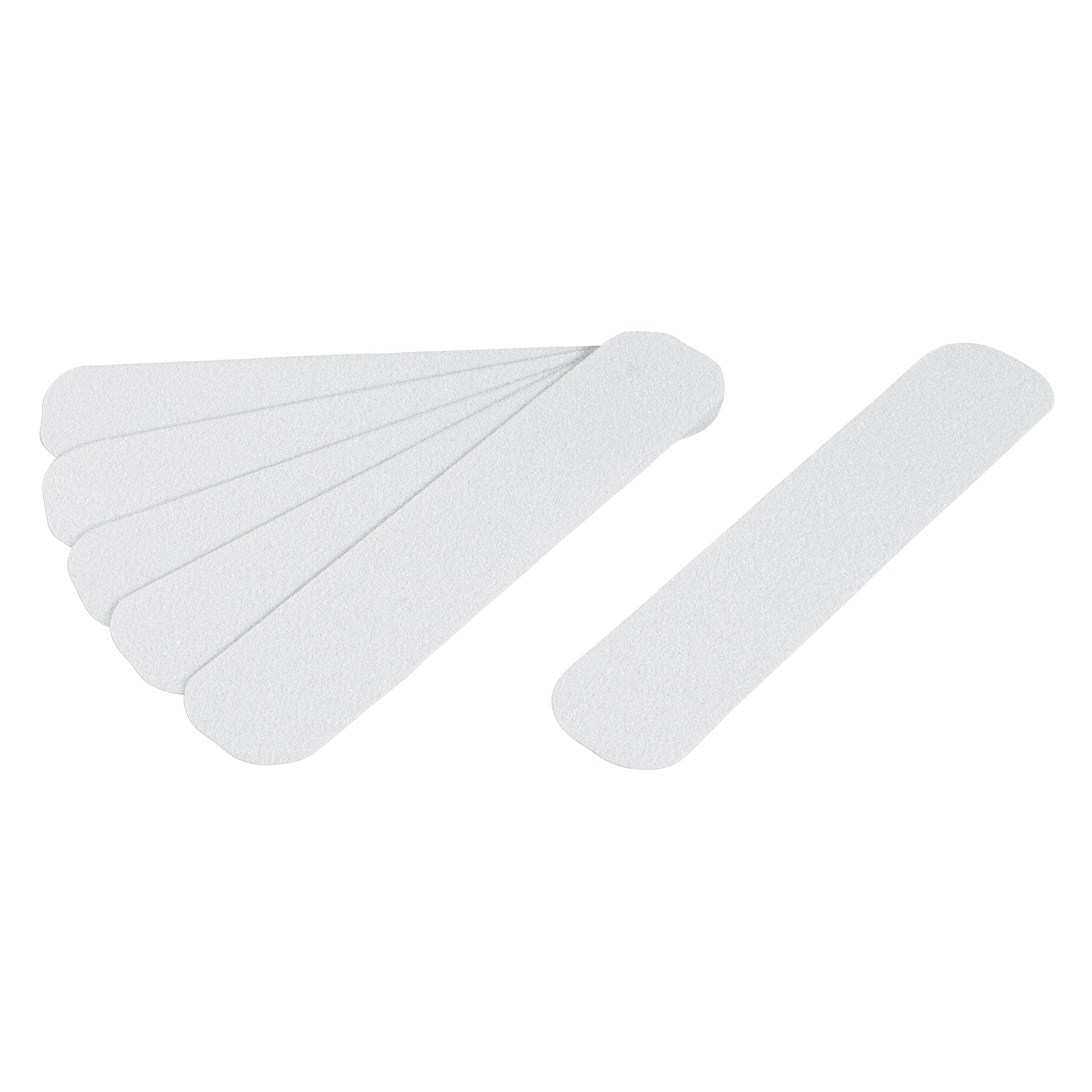 TARJETA 6 TIRAS 23CM ANTIDERRAPANTES BLANCAS 50MM C/ABRASIVO