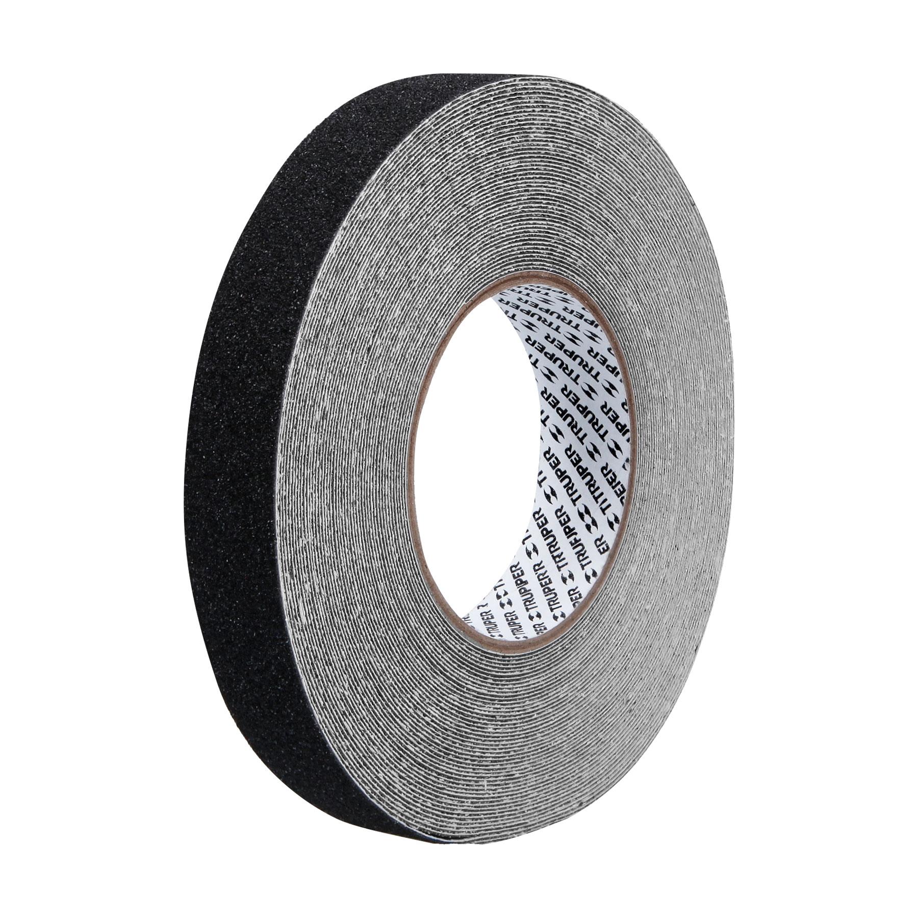 ROLLO DE 18M DE CINTA ANTIDERRAPANTE NEGRA 25MM CON ABRASIVO