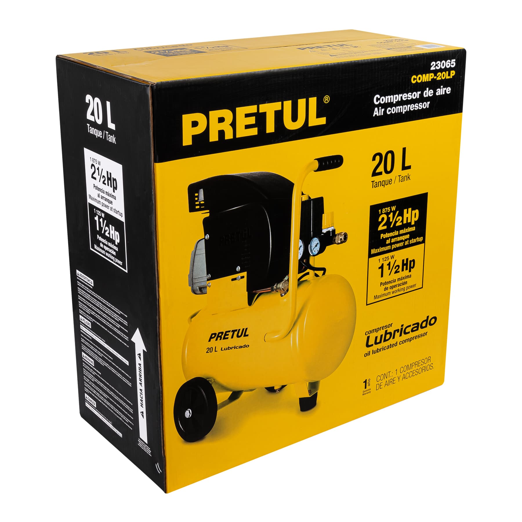 CAJA DE EMPAQUE DE REPUESTO PARA COMP-20LP, PRETUL
