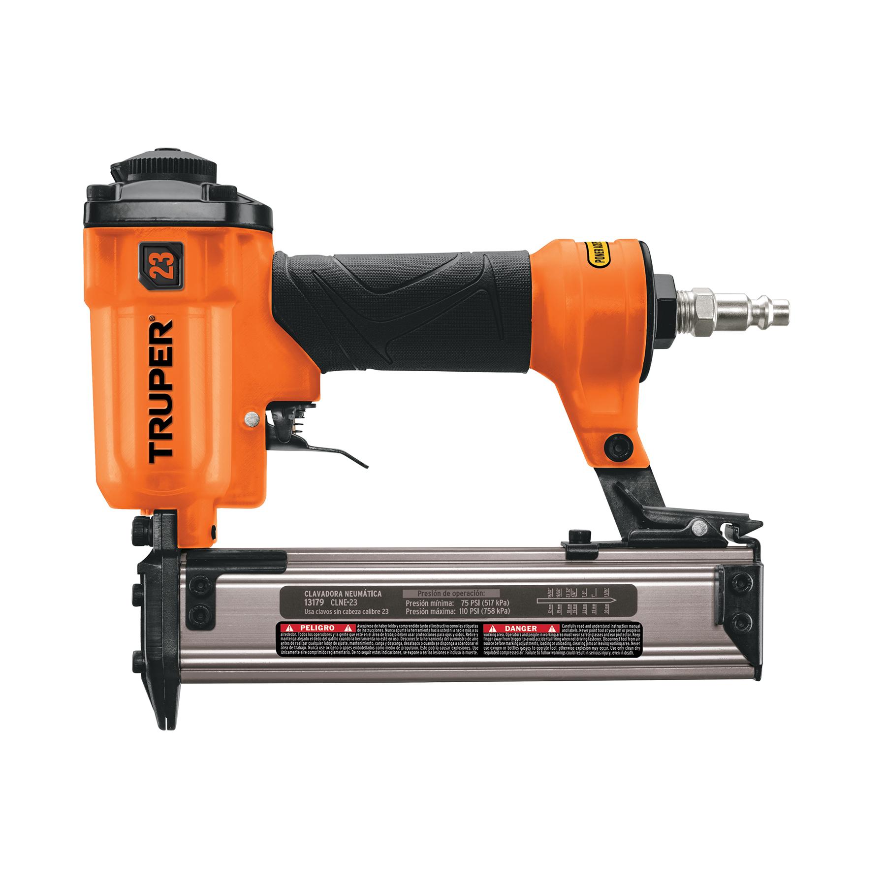 CLAVADORA NEUMÁTICA, PROFESIONAL, CALIBRE 23, TRUPER