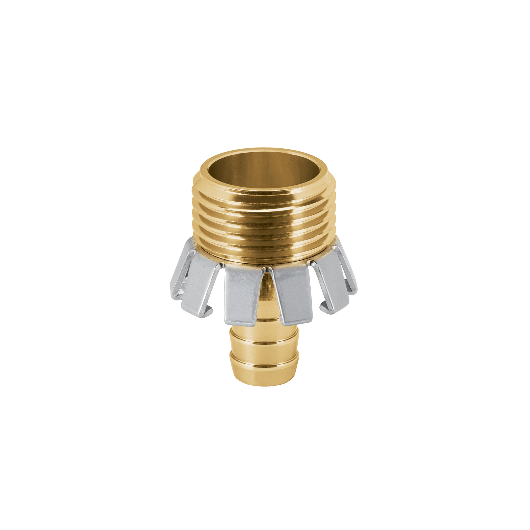 CONECTOR 1/2' MACHO TIPO GARRA DE ALUMINIO, TRUPER