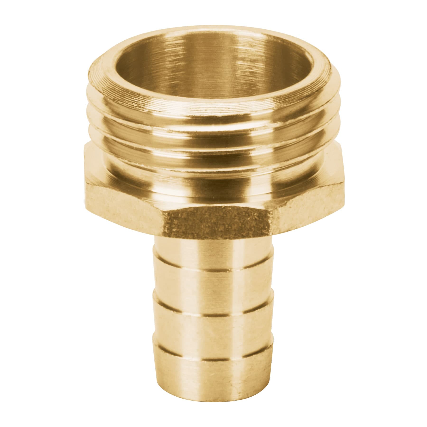 CONECTOR 1/2' MACHO DE LATÓN SÓLIDO PARA MANGUERA, TRUPER