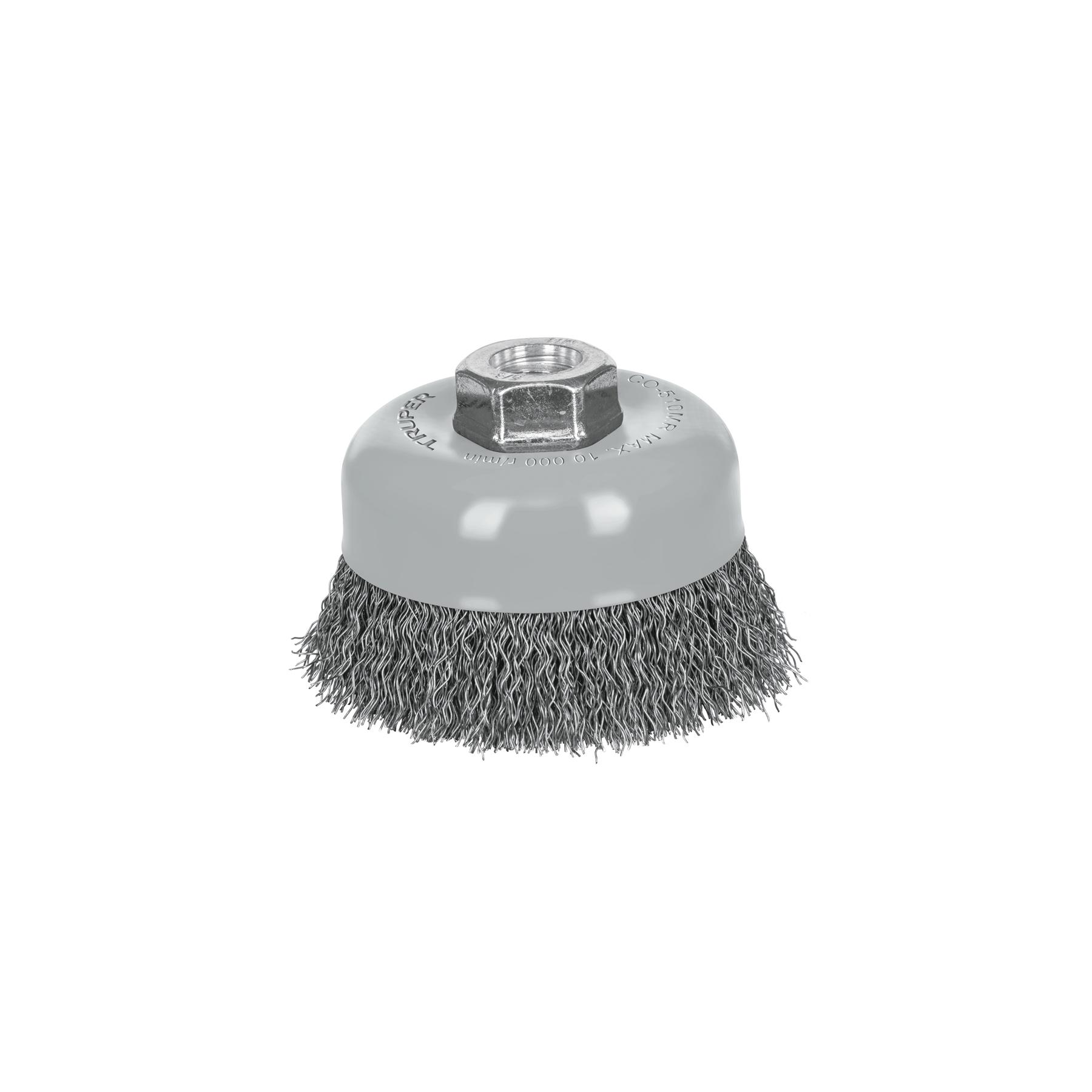 CARDA COPA 4' ALAMBRE ONDULADO FINO, MULTI-ROSCA, TRUPER