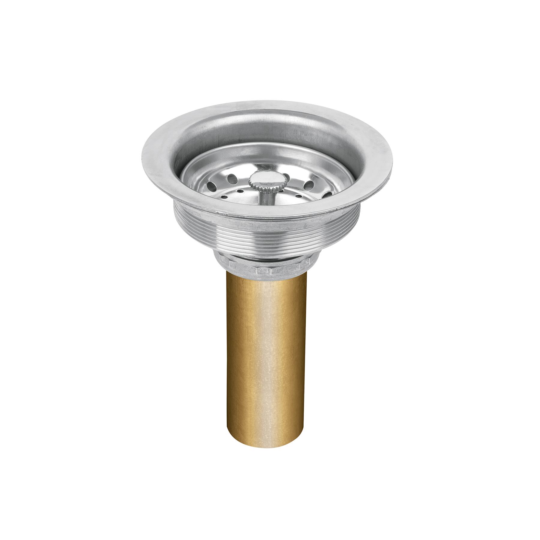 CONTRACANASTA 3-1/2' DE ACERO INOXIDABLE CON TUBO DE LATÓN