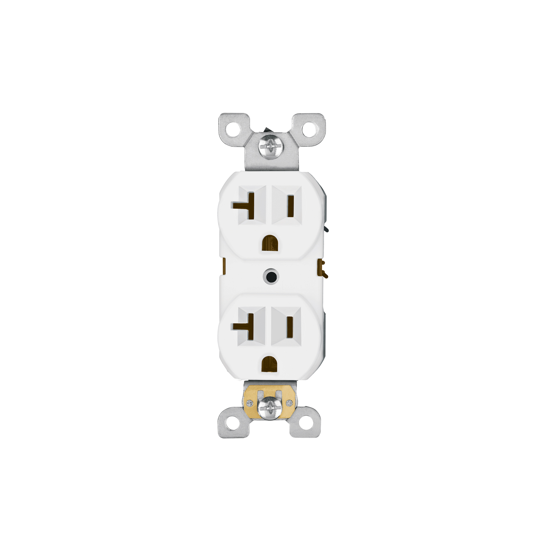 CONTACTO DÚPLEX, 2 POLOS 3 HILOS, 20 A, STANDARD, BLANCO