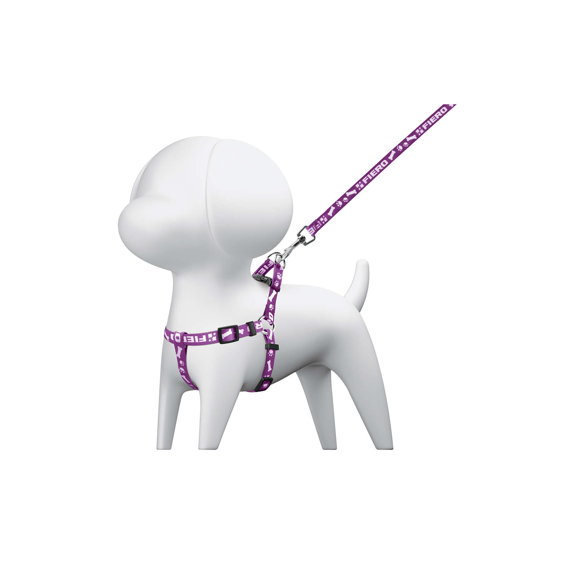 PAQUETE DE 12 CORREAS CON PECHERA PARA PERRO, 1 CM ANCHO