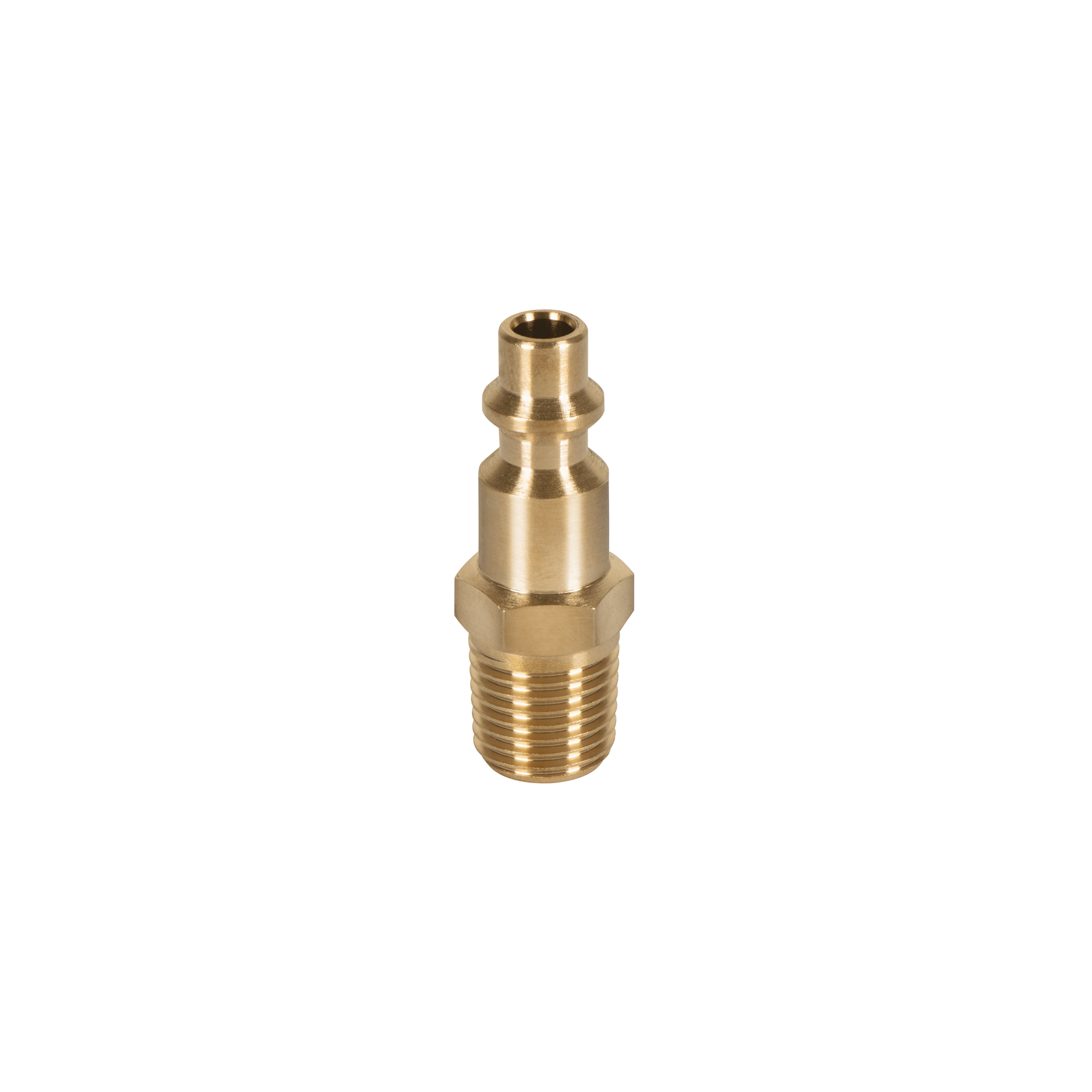 CONECTOR RÁPIDO DE LATÓN, TIPO M, CUERDA 1/4' NPT, MACHO
